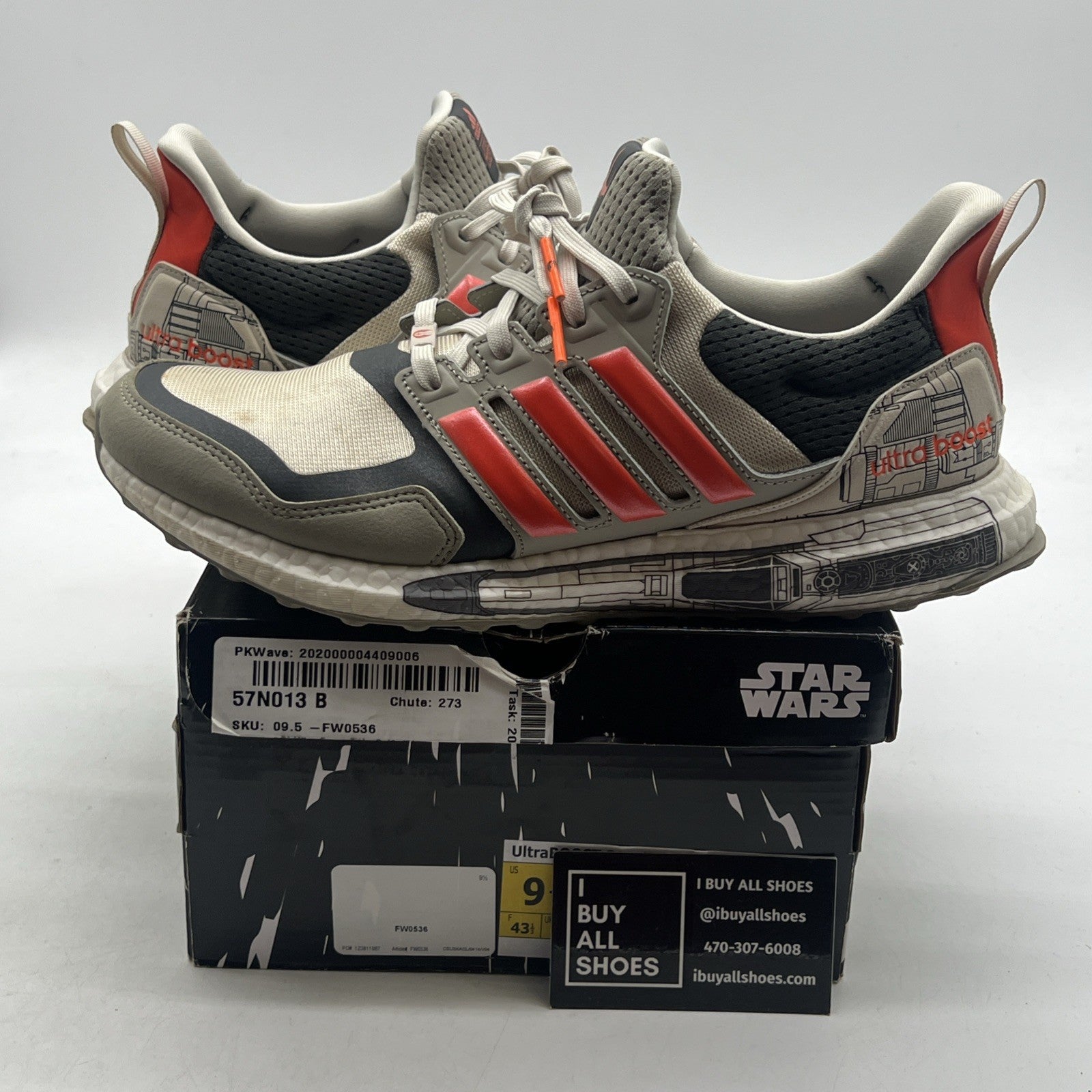 Size 9.5 - adidas Star Wars x UltraBoost X-Wing Starfighter (FW0536)