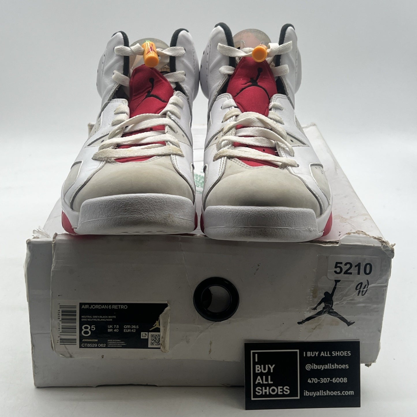 Size 8.5 - Air Jordan 6 Retro Hare (CT8529-062)