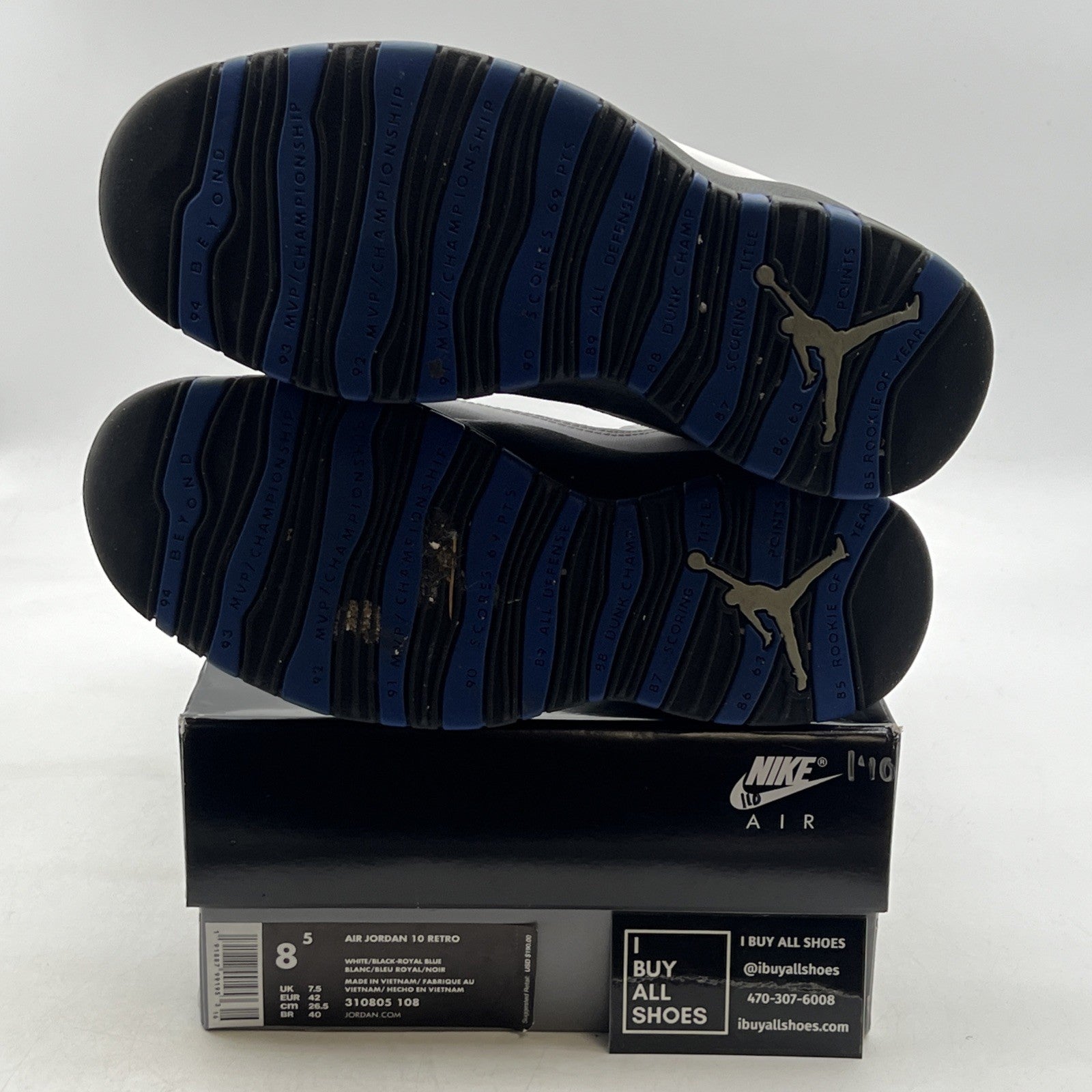 Size 8.5 - Air Jordan 10 Retro 2018 Orlando (310805-108)