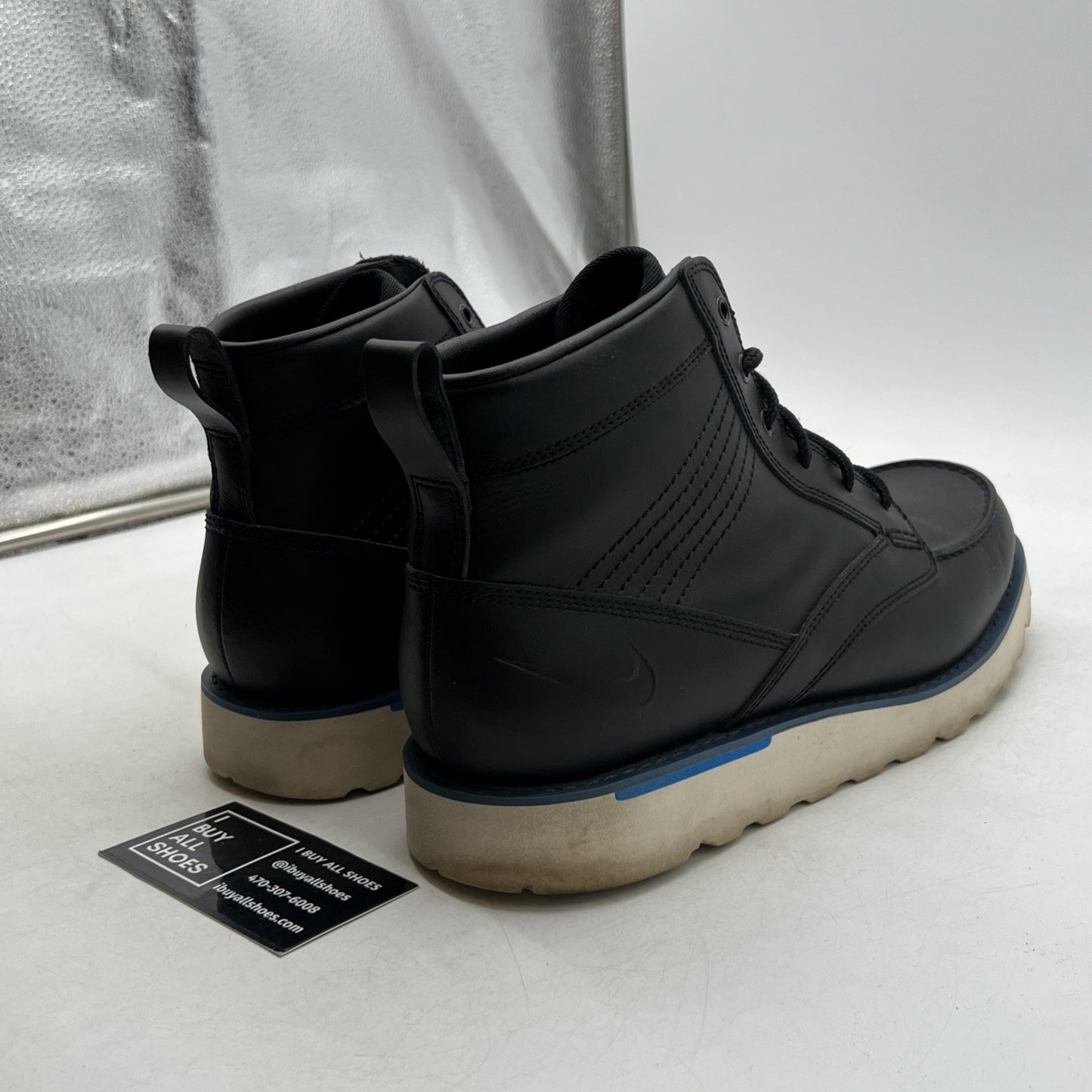 Size 12 - NIKE ACG KINGMAN Lightweight Welted Black Leather (525387-044)