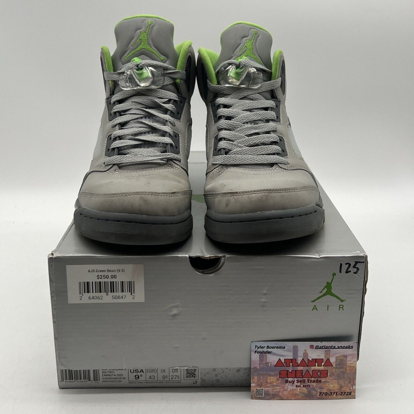 Size 9.5 - Jordan 5 Retro Green Bean (DM9014-003)