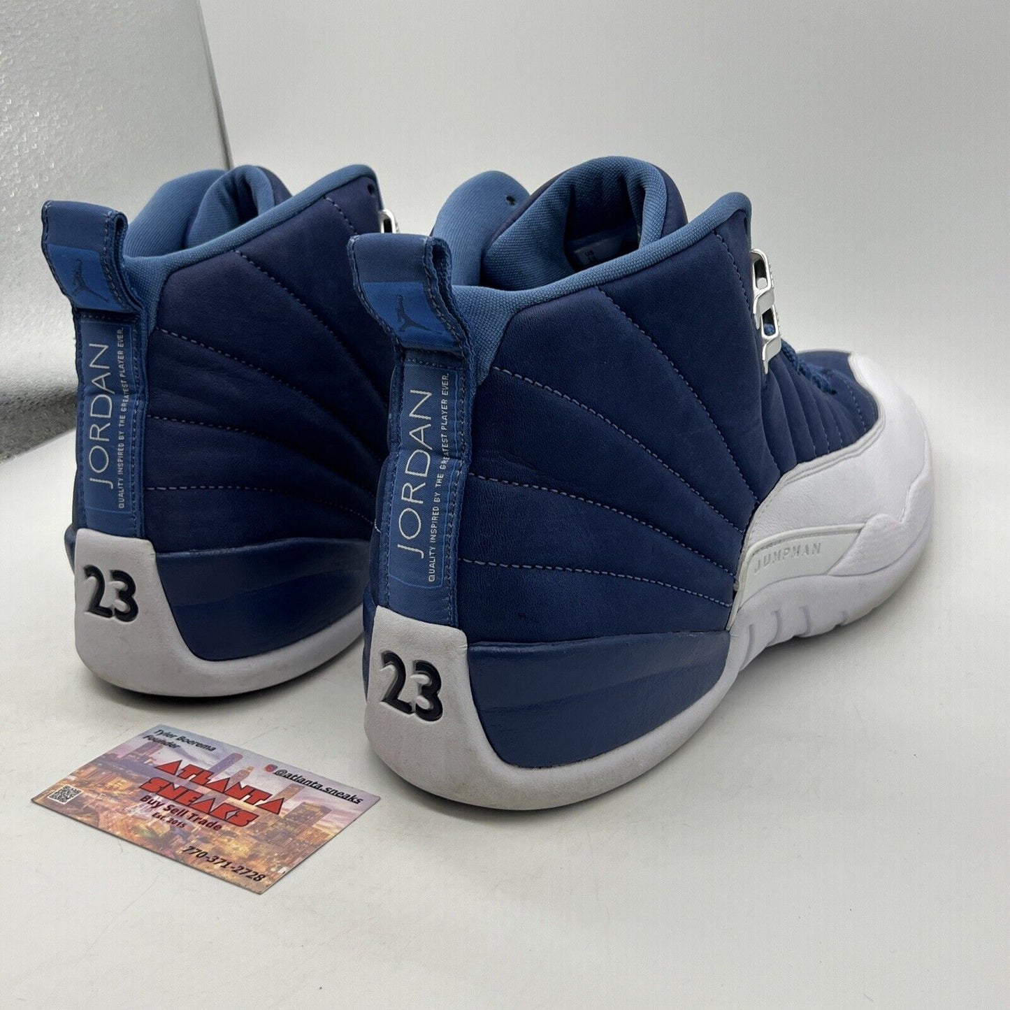 Size 13 - Jordan 12 Retro Indigo 2020 Navy White Leather (130690-404)