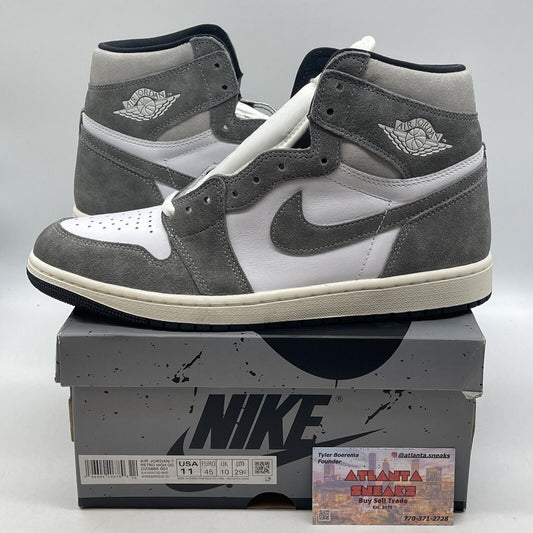 Size 11 - Air Jordan 1 Retro High Washed Black Grey Suede Leather (DZ5485-051)