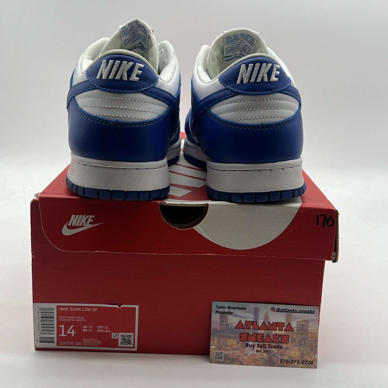 Size 14 - Nike Dunk Low Retro SP Kentucky 2020 (CU1726-100)