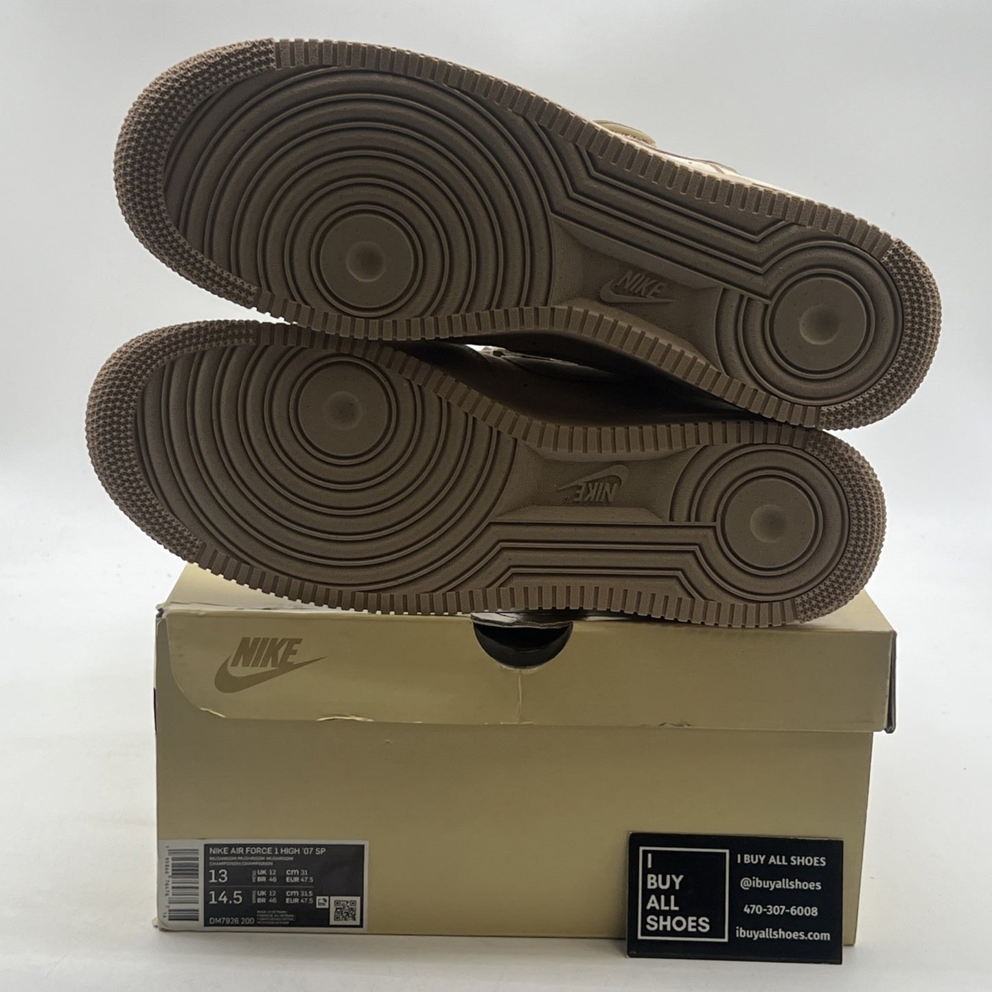 Size 13 - Nike Billie Eilish x Air Force 1 '07 SP High Mushroom (DM7926-200)