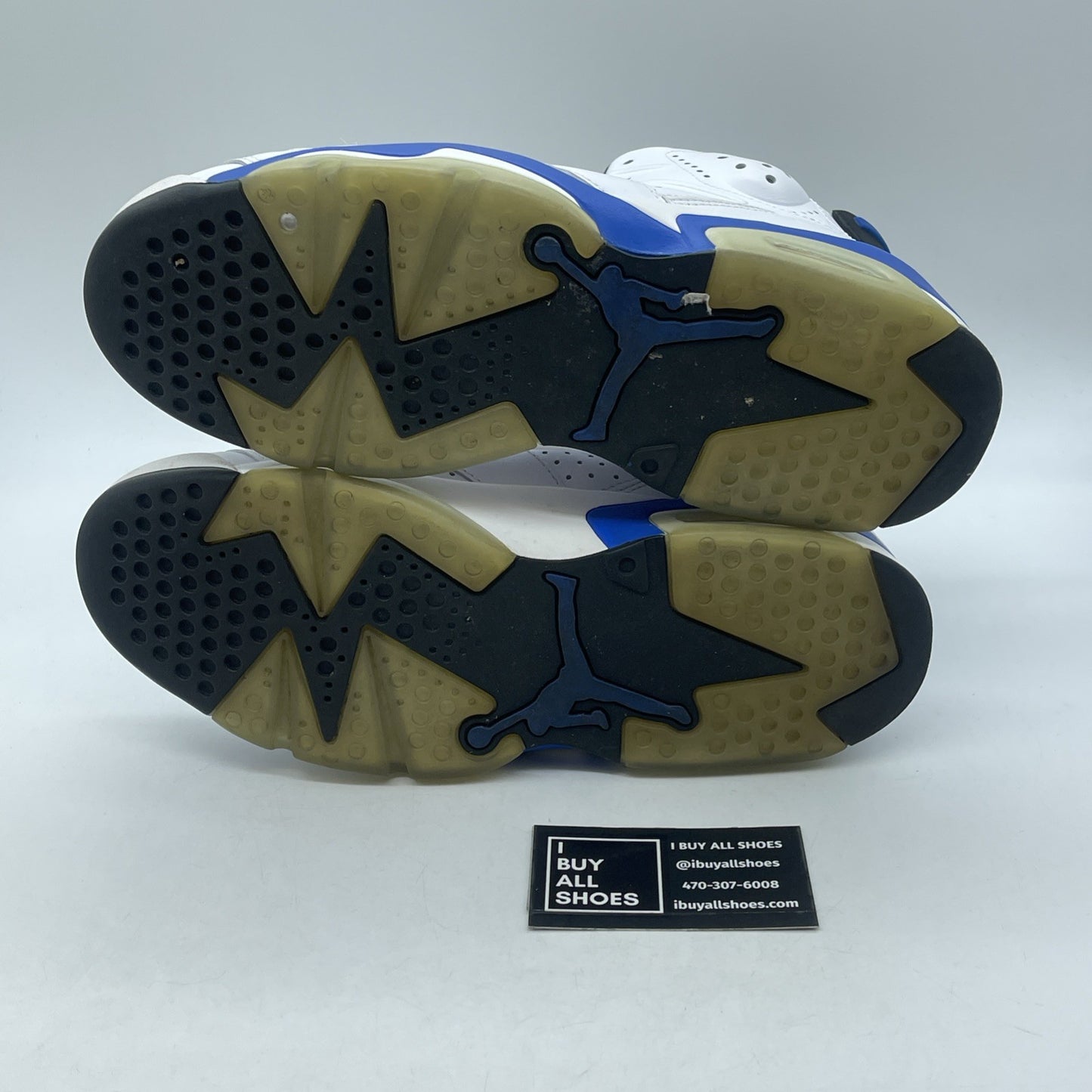 Size 9.5 - Air Jordan 6 Retro 2014 Sport Blue White Leather (384664-107)