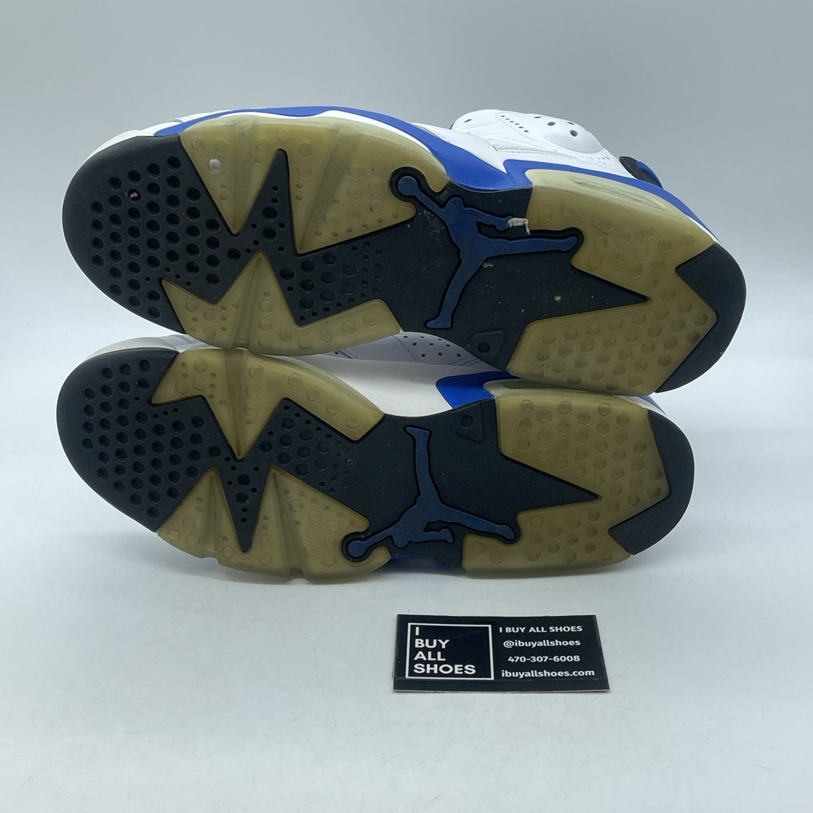 Size 9.5 - Air Jordan 6 Retro 2014 Sport Blue White Leather (384664-107)