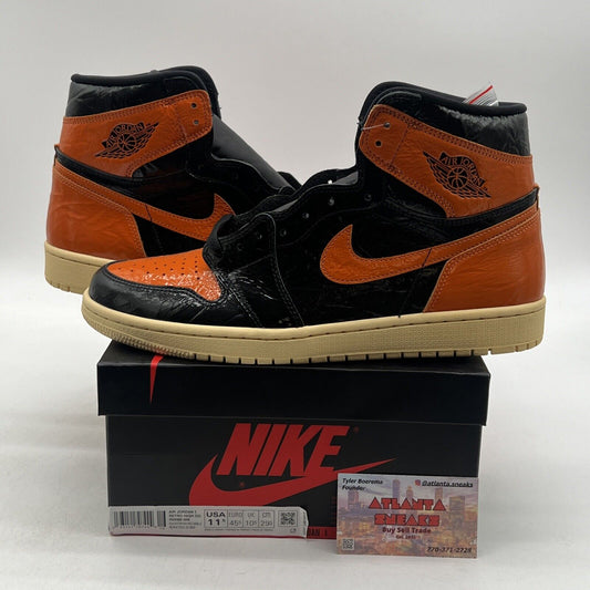 Size 11.5 - Jordan 1 Retro OG High Shattered Backboard 3.0 Orange (5555088-028)