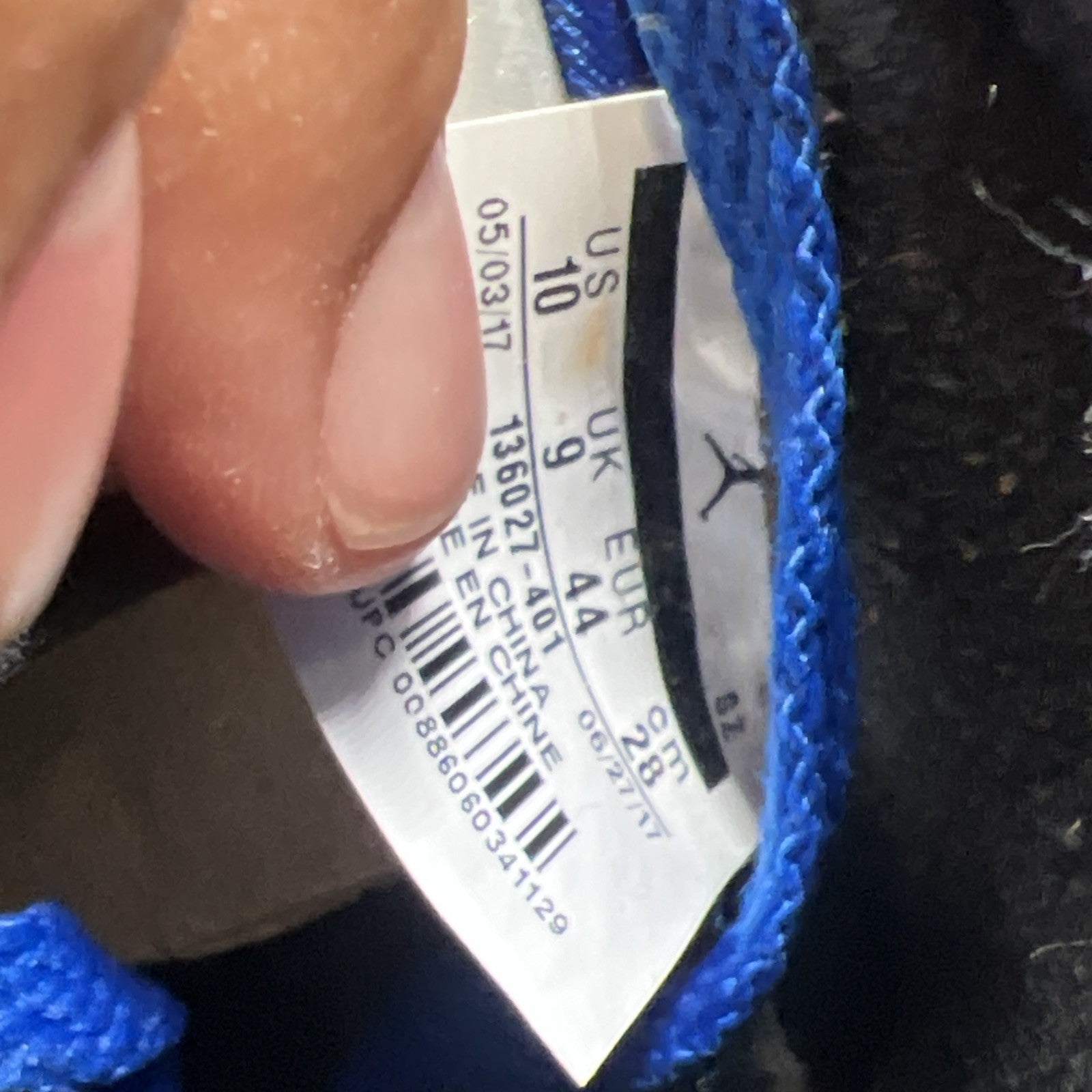 Size 10 - Air Jordan 5 Retro Blue Suede (136027-401)