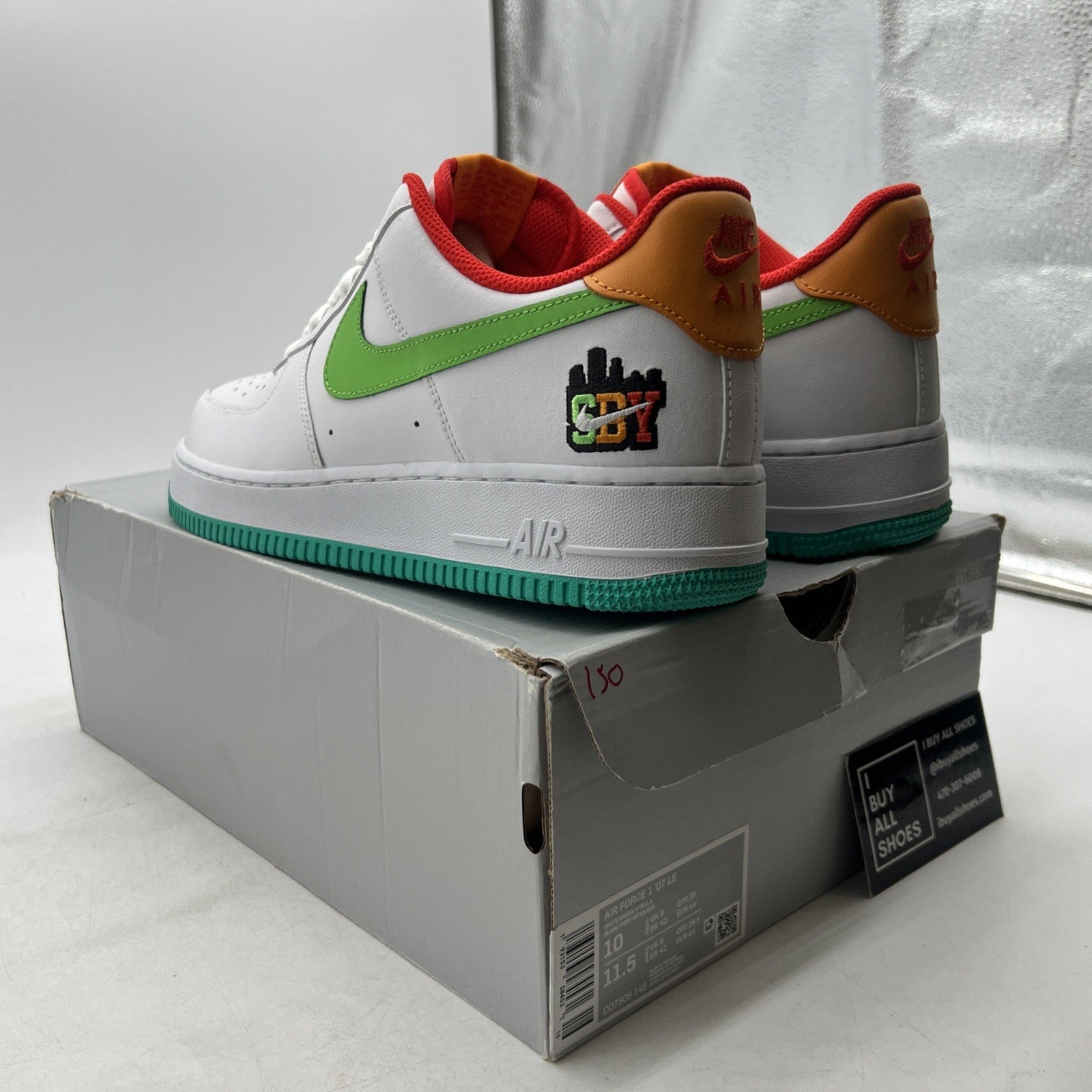 Size 10 - Nike Air Force 1 Low Shibuya - White (CQ7506-146)