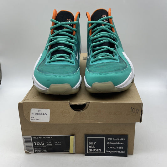 Size 10.5 - Nike Air Penny 5 Miami Dolphins (537331-300)