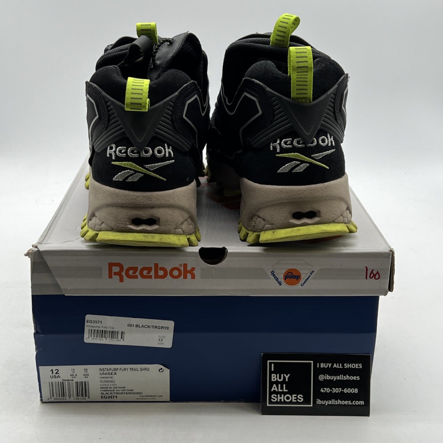 Size 12 - Reebok InstaPump Fury Trail Shroud Green (EG3571)