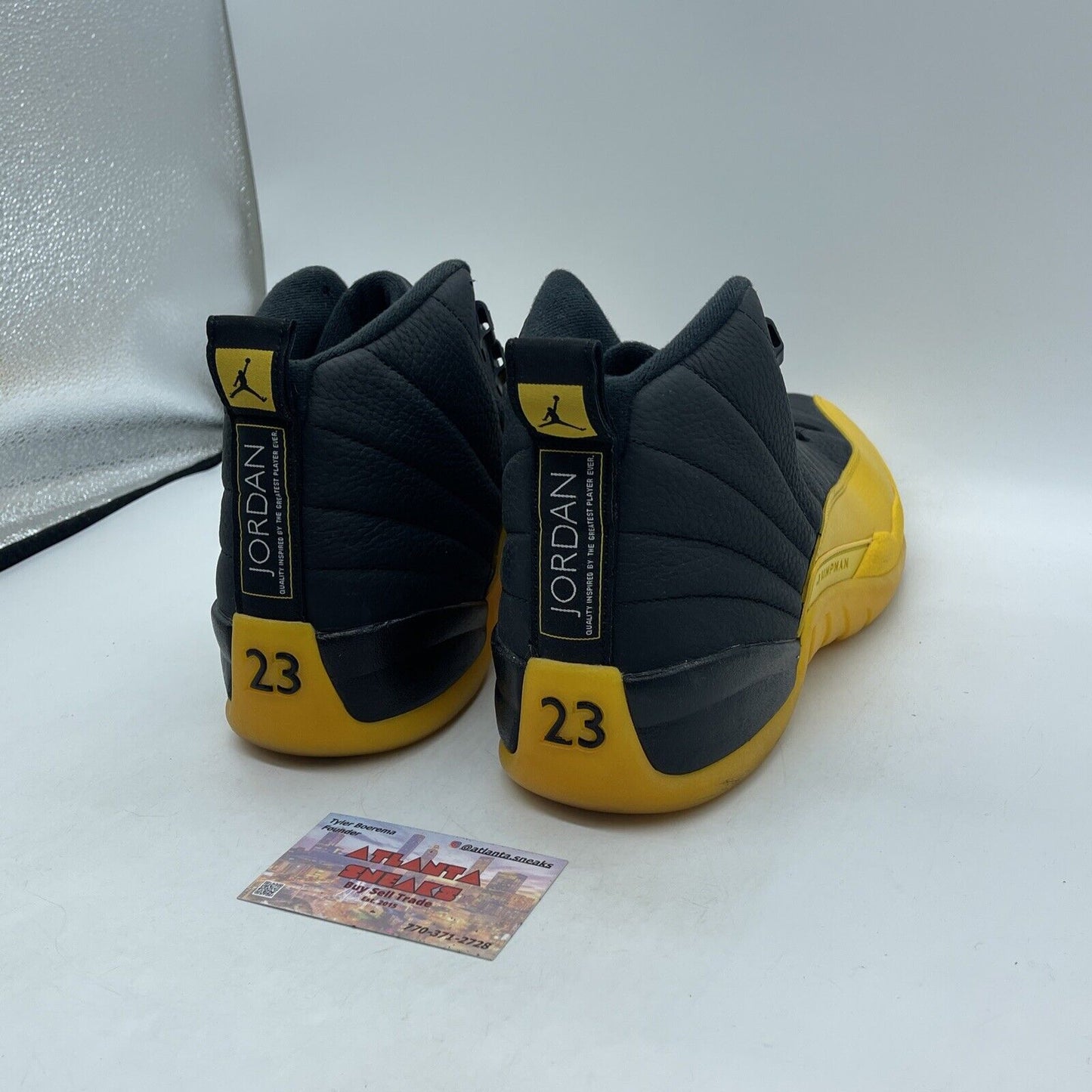 Size 13 - Jordan 12 Retro University Gold Black Yellow Leather (130690-070)