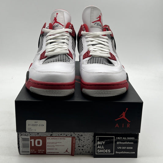 Size 10 - Air Jordan 4 Retro Fire Red 2012 (308497-110)
