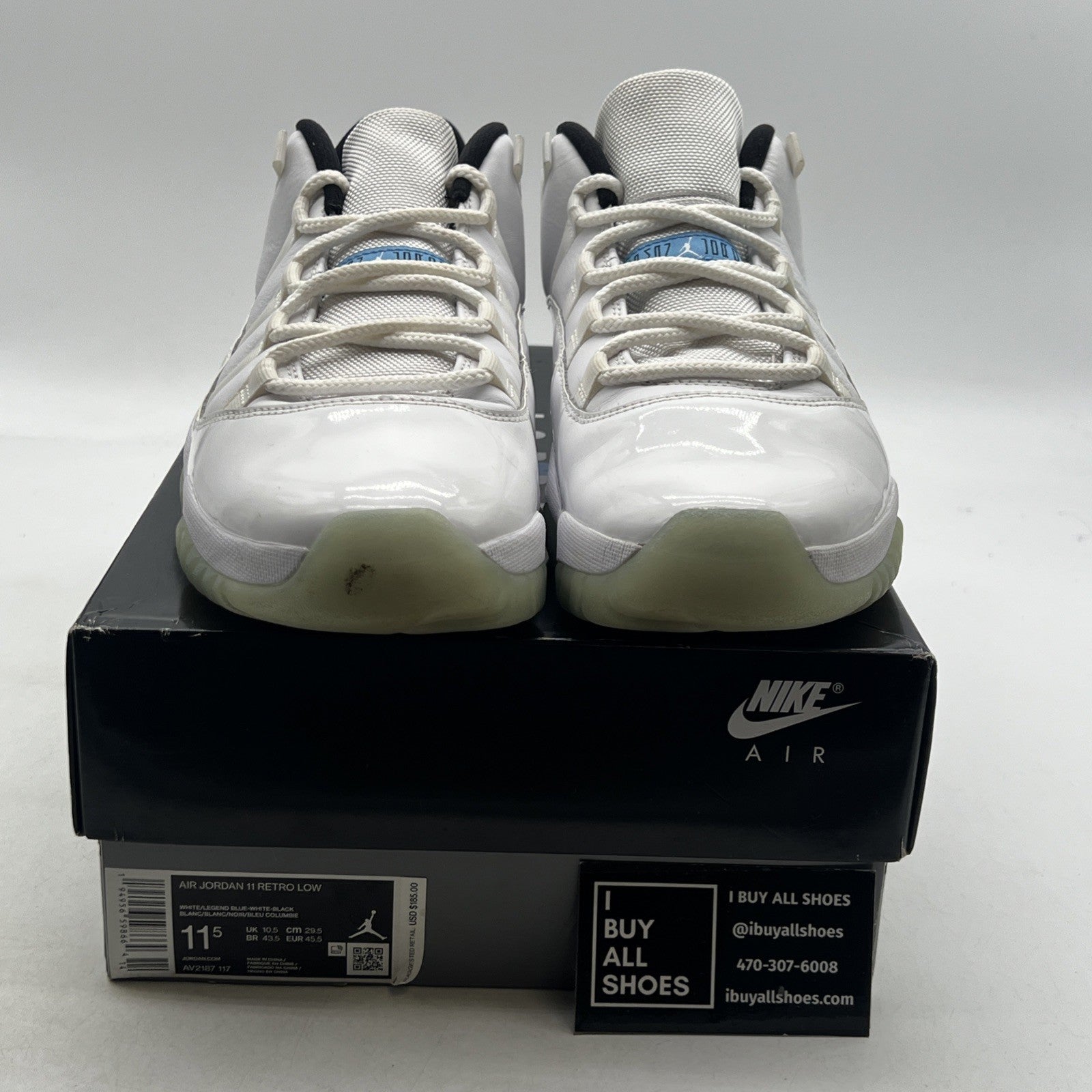 Size 11.5 - Air Jordan 11 Retro Low Legend Blue (AV2187-117)