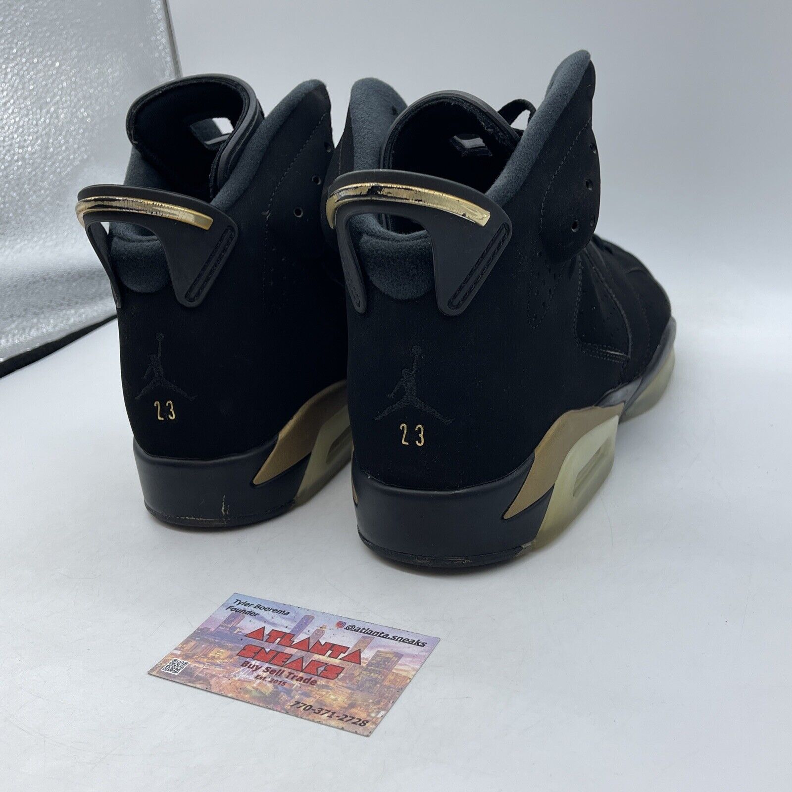 Size 13 - Jordan 6 Retro Defining Moments 2020 Gold Black Suede (CT4954-007)