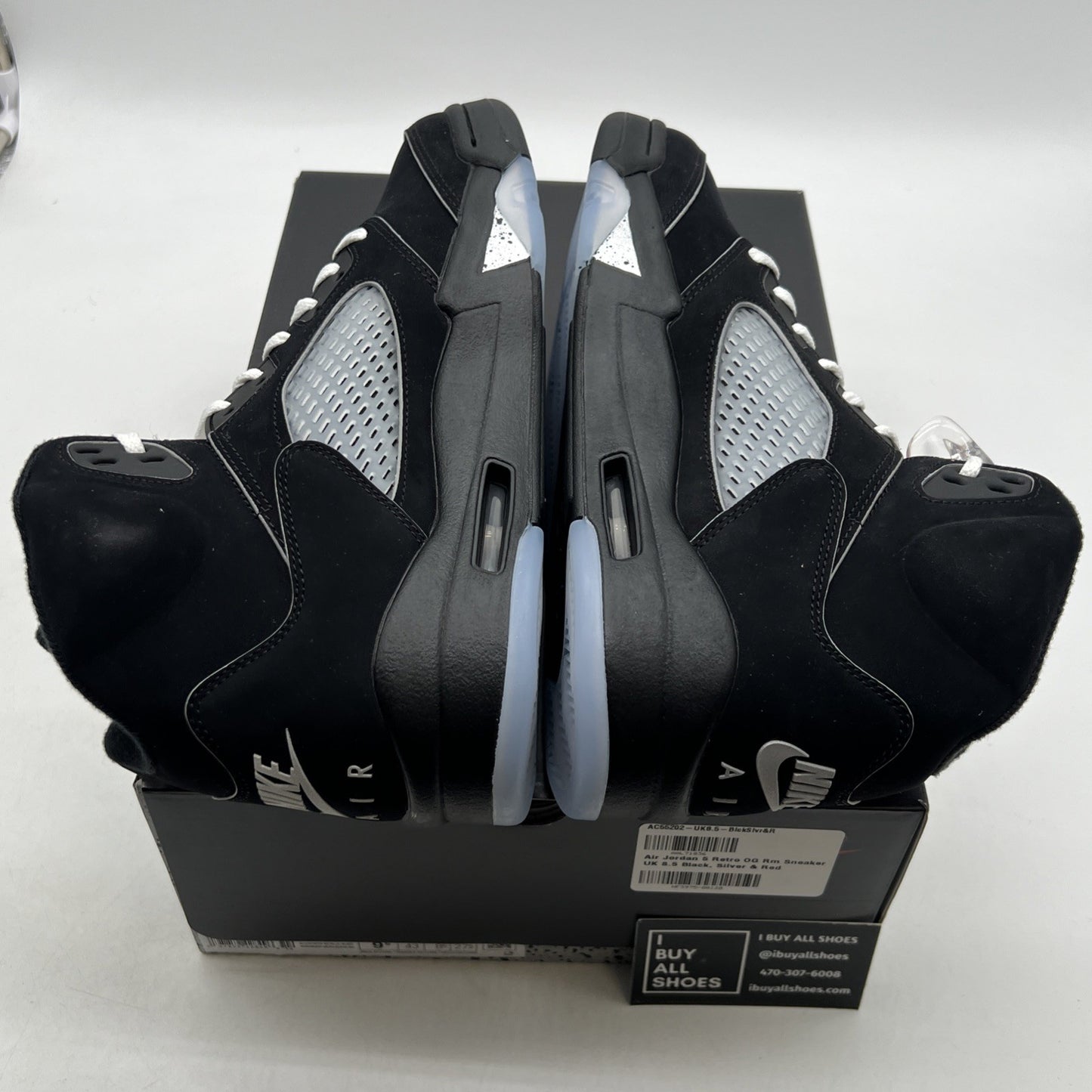 Size 9.5 - Air Jordan 5 Retro OG Black Metallic Reimagined (HF3975-001)