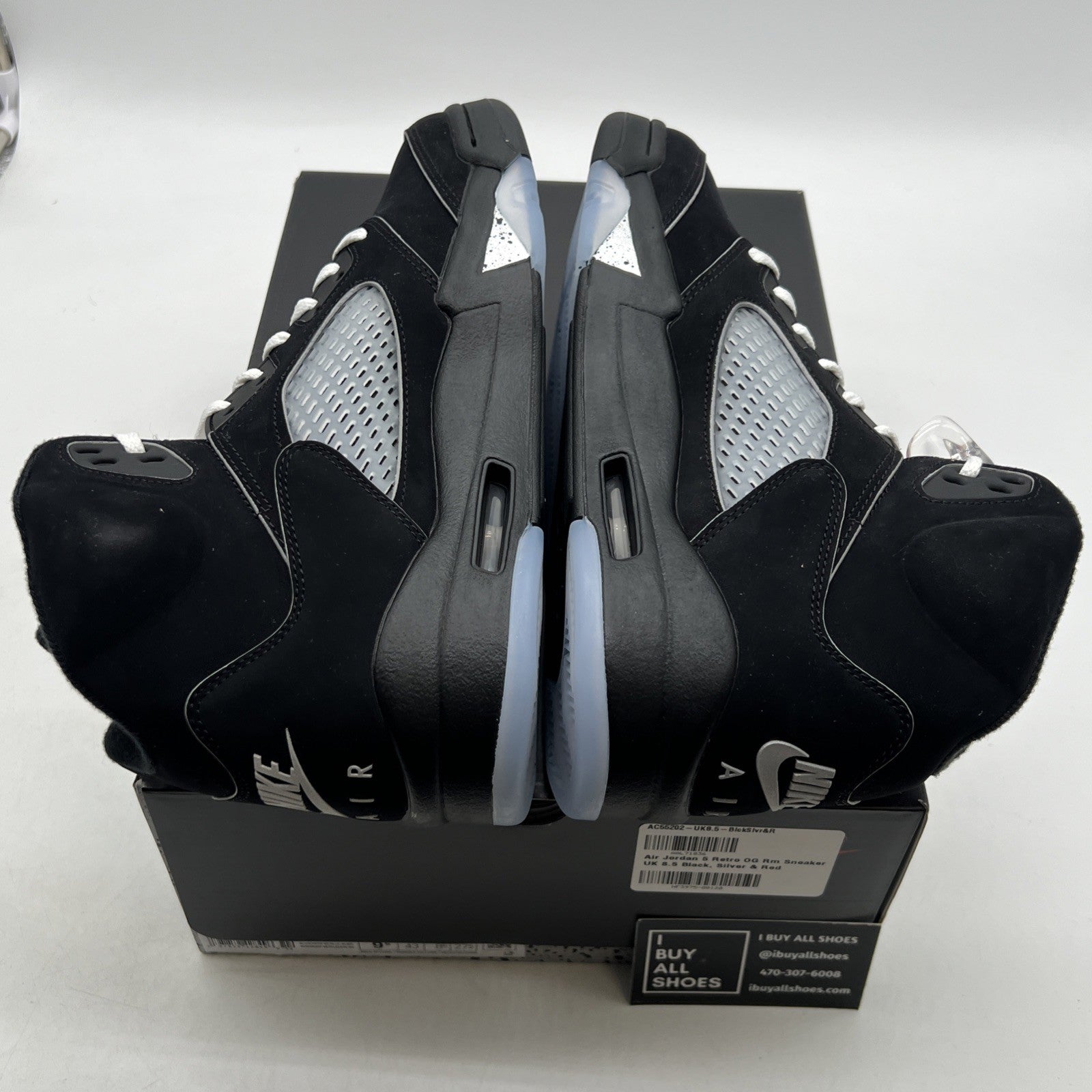 Size 9.5 - Air Jordan 5 Retro OG Black Metallic Reimagined (HF3975-001)