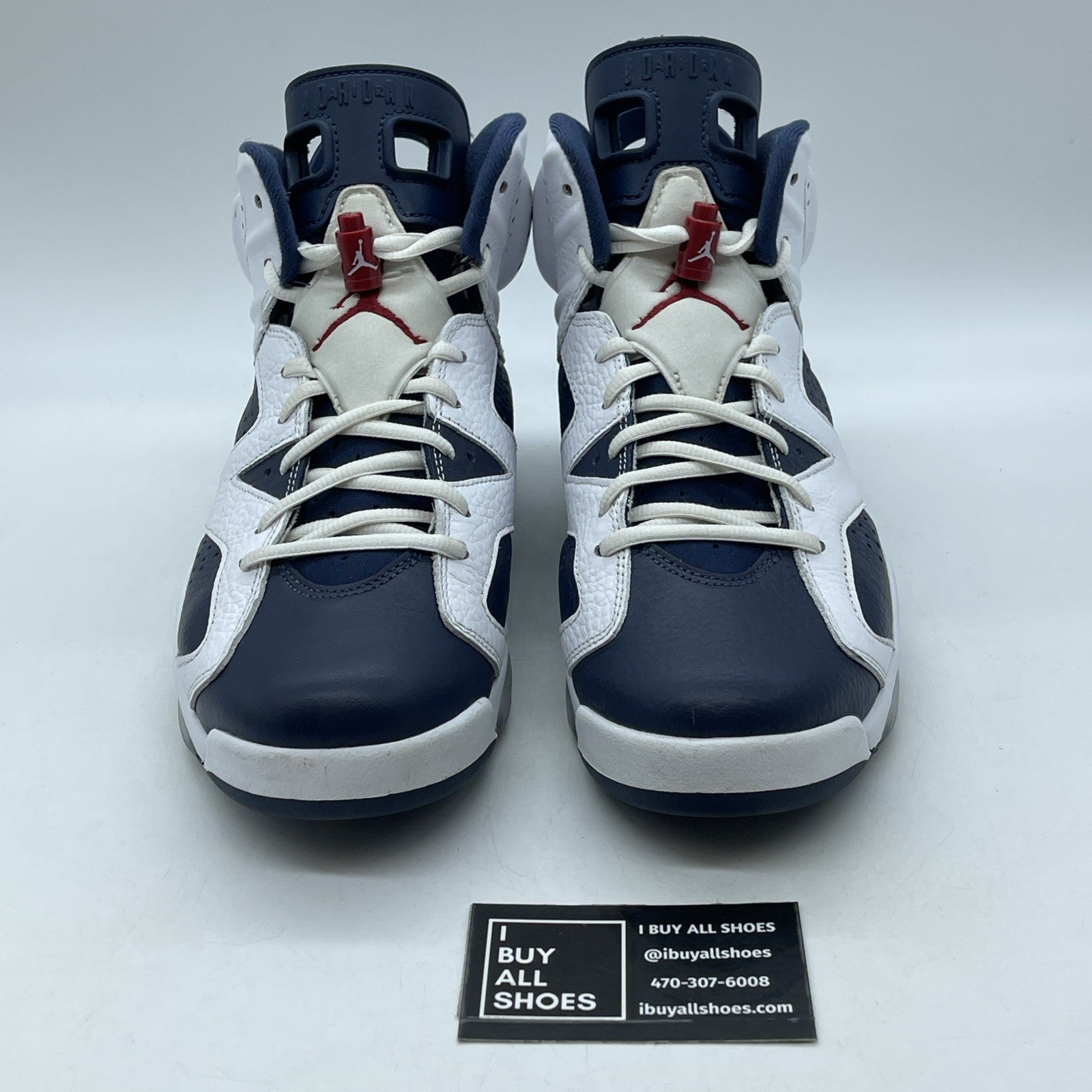 Size 9.5 - Air Jordan 6 Retro 2024 Olympic Blue White Leather (CT8529-164