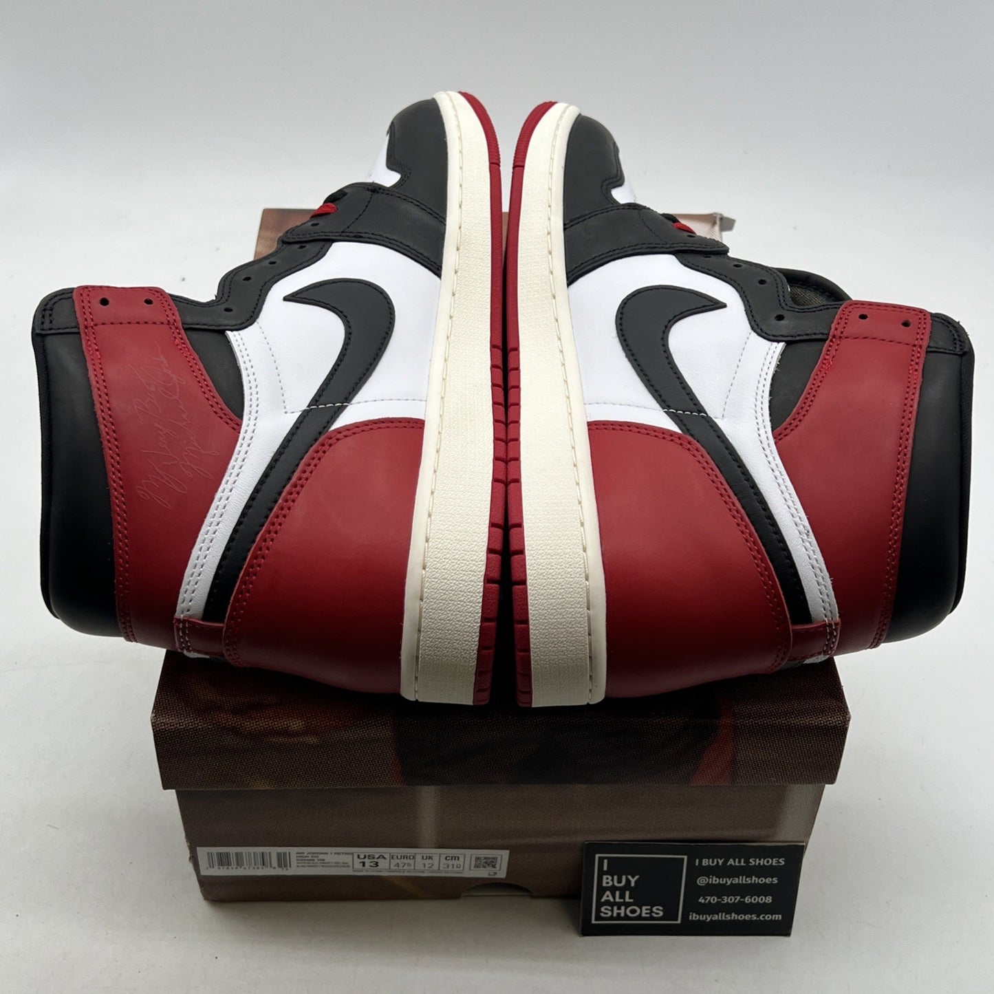 Size 13 - Air Jordan 1 Retro OG High Black Toe Reimagined (DZ5485-106)
