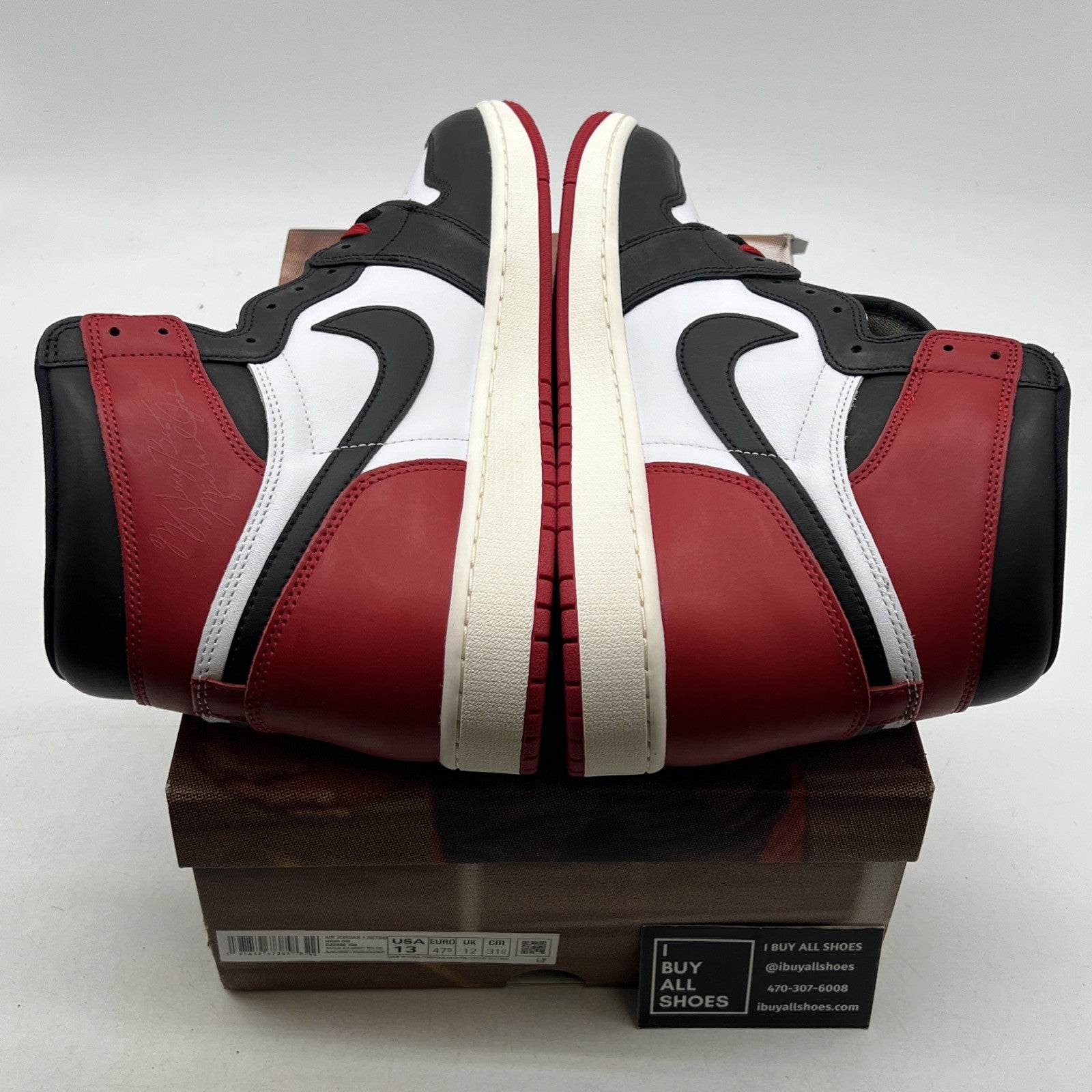 Size 13 - Air Jordan 1 Retro OG High Black Toe Reimagined (DZ5485-106)