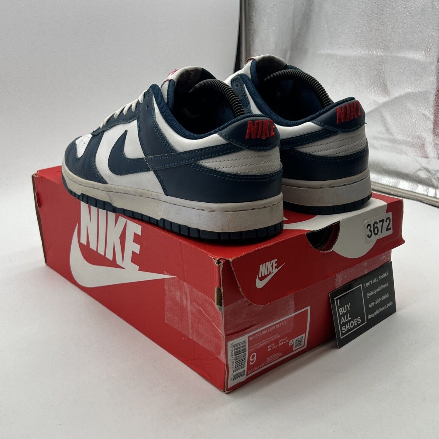 Size 9 - Nike Dunk Low Velarian Blue/White (DD1391-400)