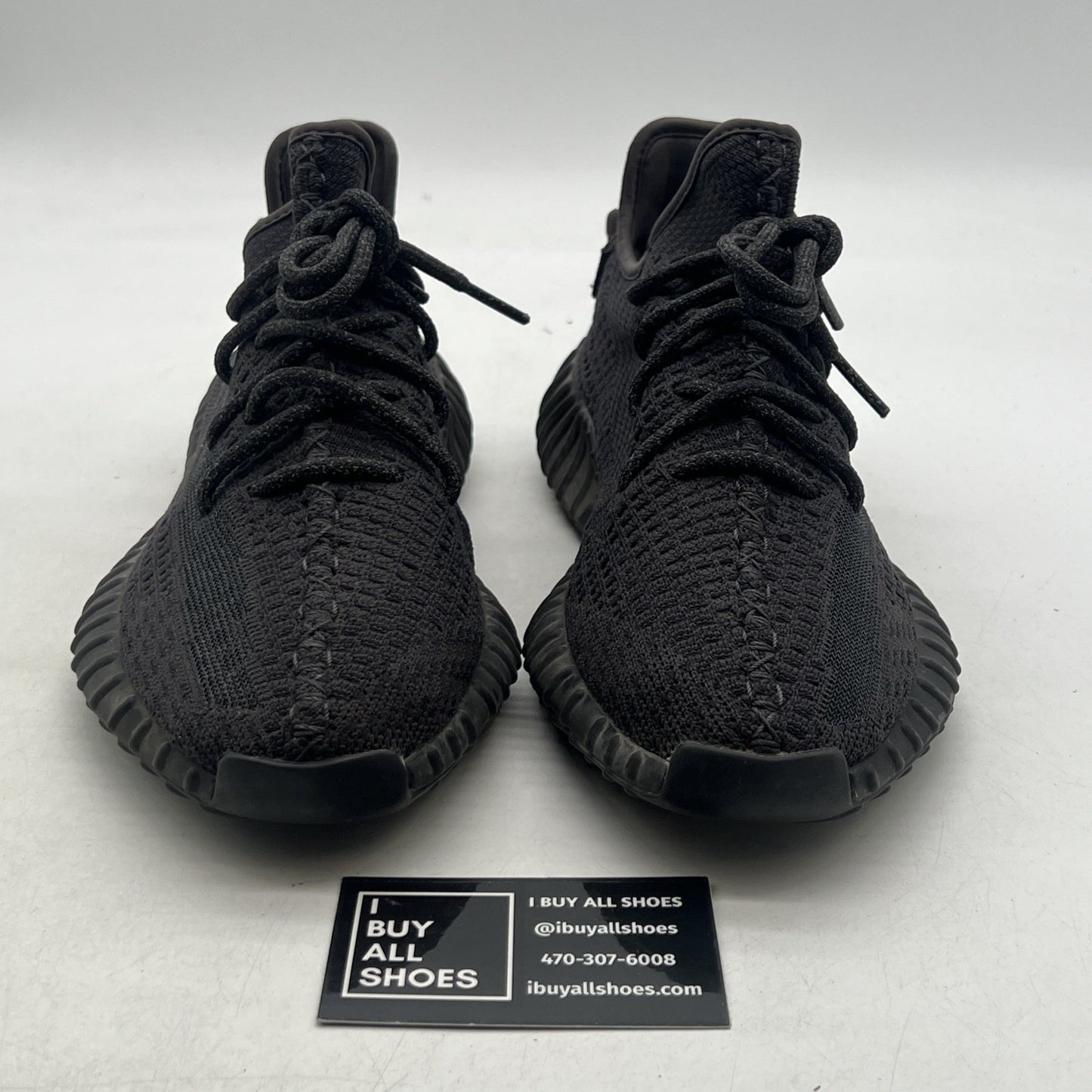 Size 9.5 - adidas Yeezy Boost 350 V2 Low Black Non-Reflective (FU9006)