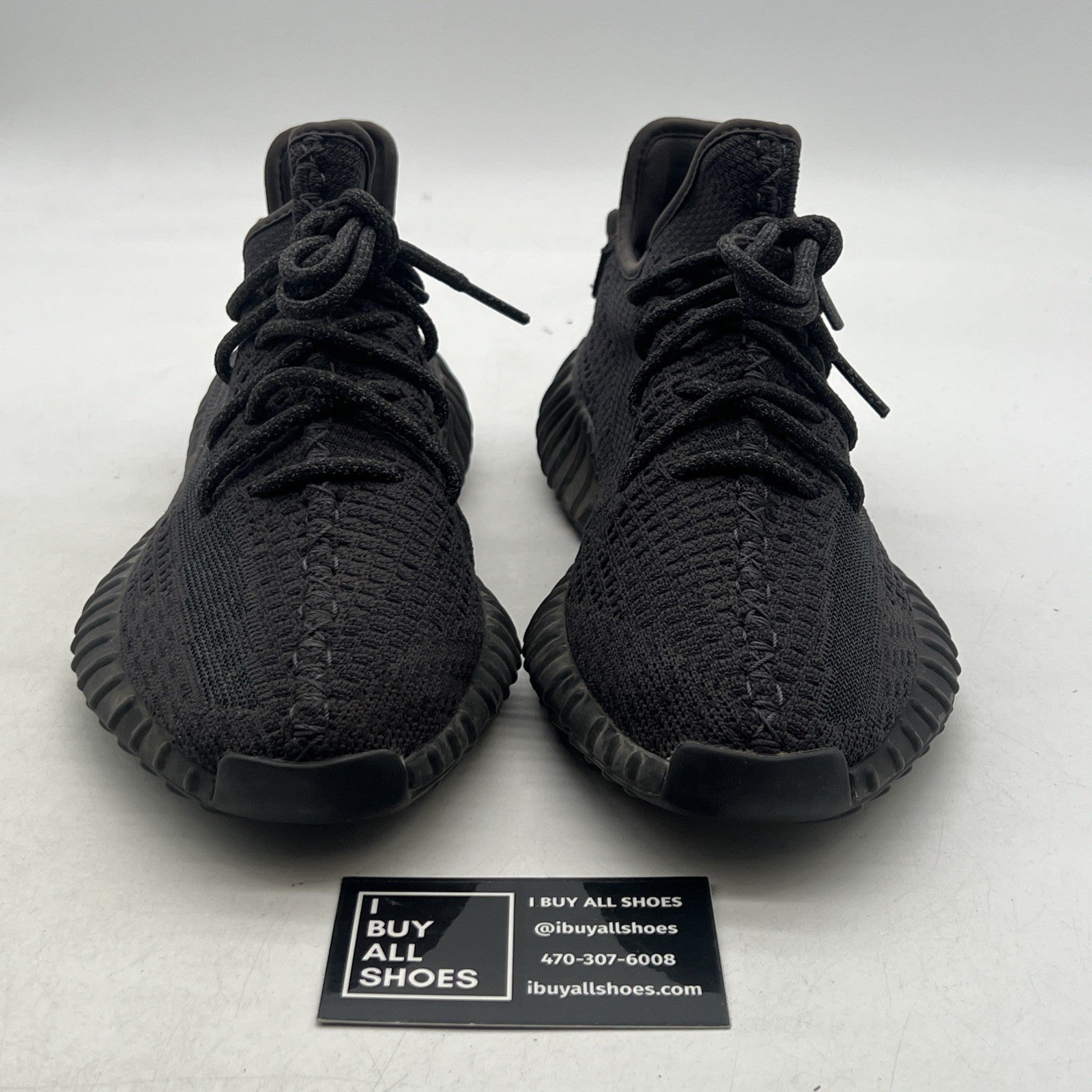 Size 9.5 - adidas Yeezy Boost 350 V2 Low Black Non-Reflective (FU9006)
