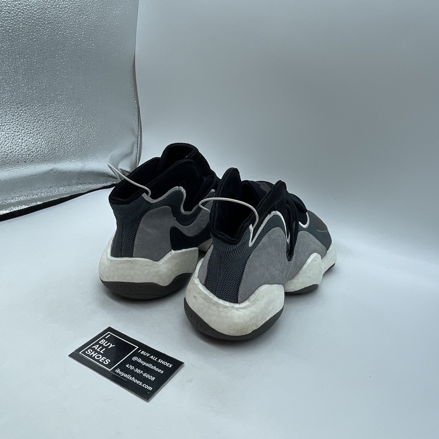 Size 11.5 - Adidas Crazy BYW Black Grey (BD8013)