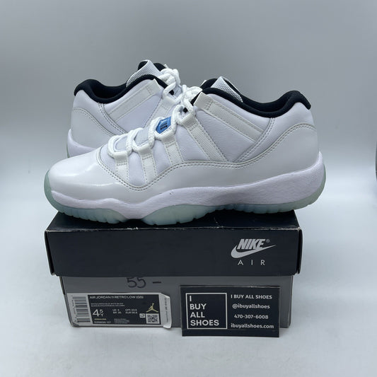 Size 4.5Y - Air Jordan 11 Retro Low Legend Blue (528896-117)