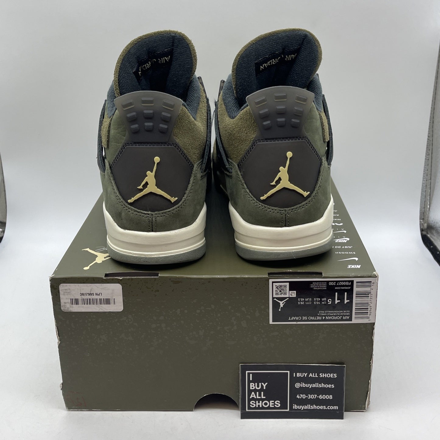 Size 11.5 - Air Jordan 4 SE Retro Low Craft Olive (FB9927-200)