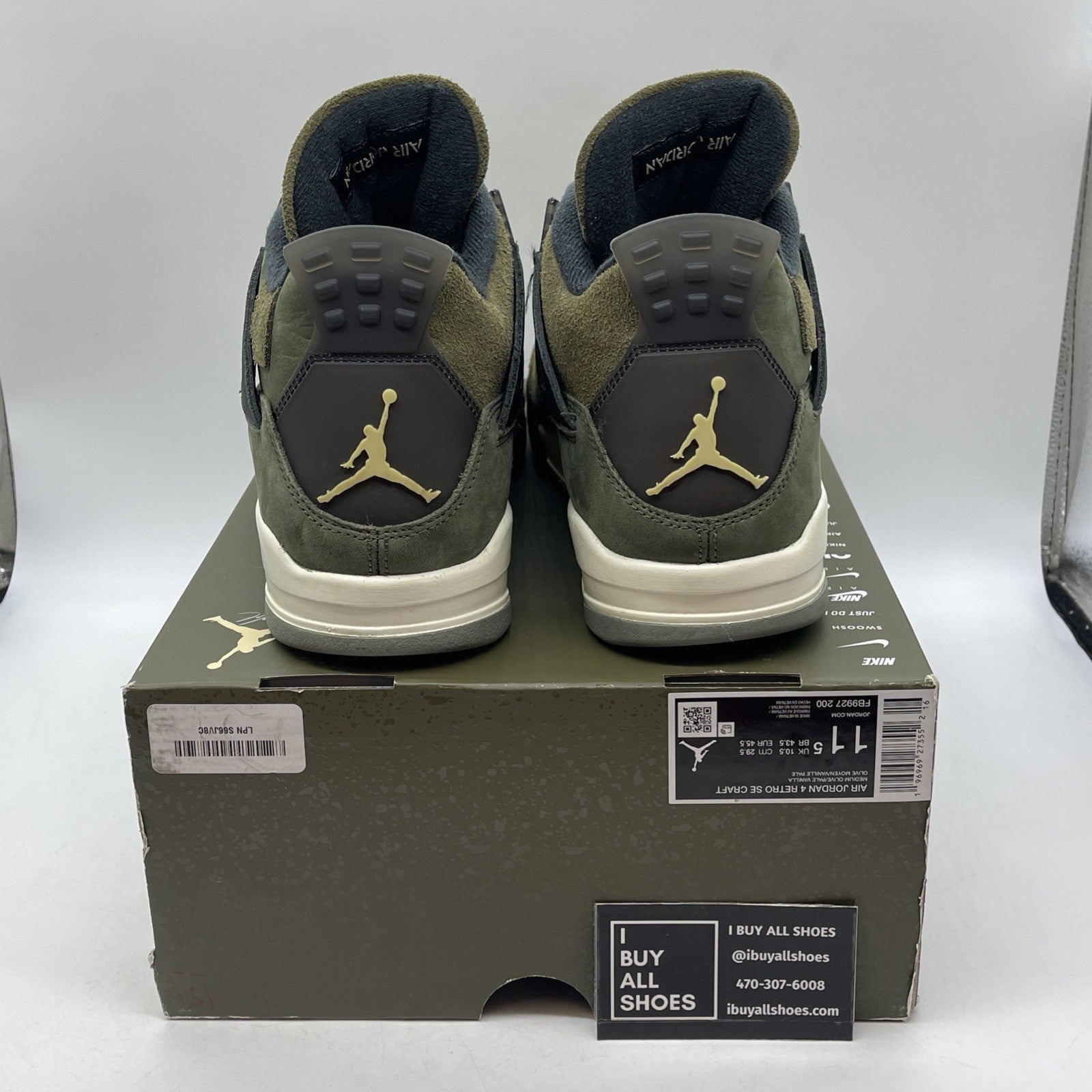 Size 11.5 - Air Jordan 4 SE Retro Low Craft Olive (FB9927-200)