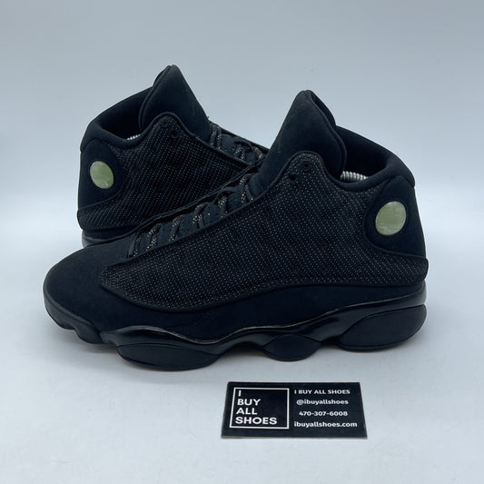 Size 9 - Air Jordan 13 Retro Black Cat White Suede (414571-011)