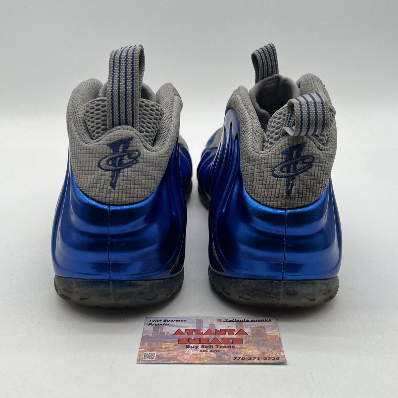 Size 13 - Nike Air Foamposite One Sport Royal Grey Suede Blue (314996-401)