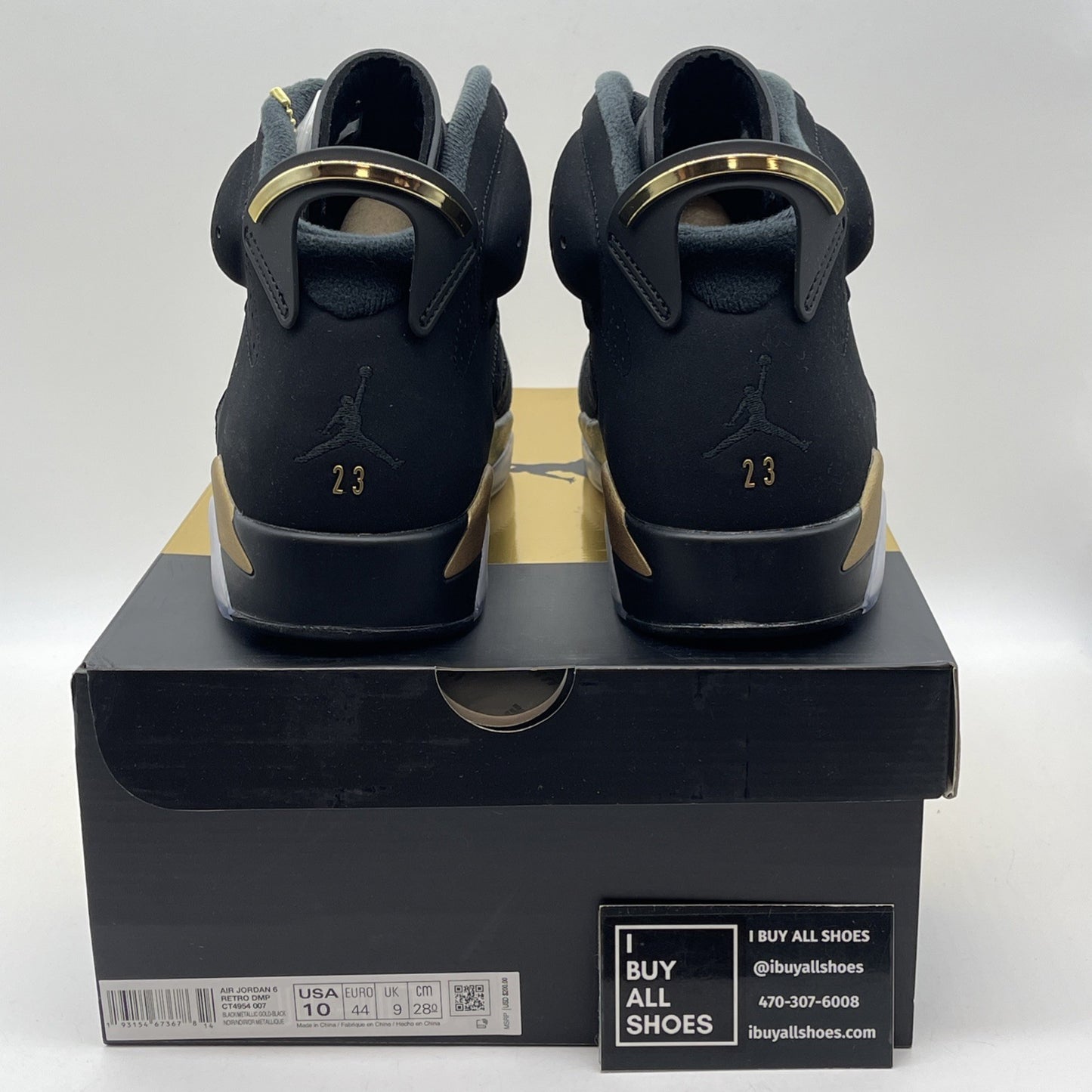 Size 10 - Jordan 6 Retro Defining Moments 2020 Black Suede (CT4954-007)