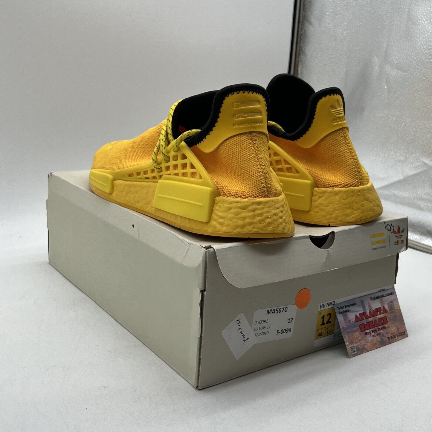 Size 12 - adidas Pharrell x NMD Human Race Yellow Black (GY0091)