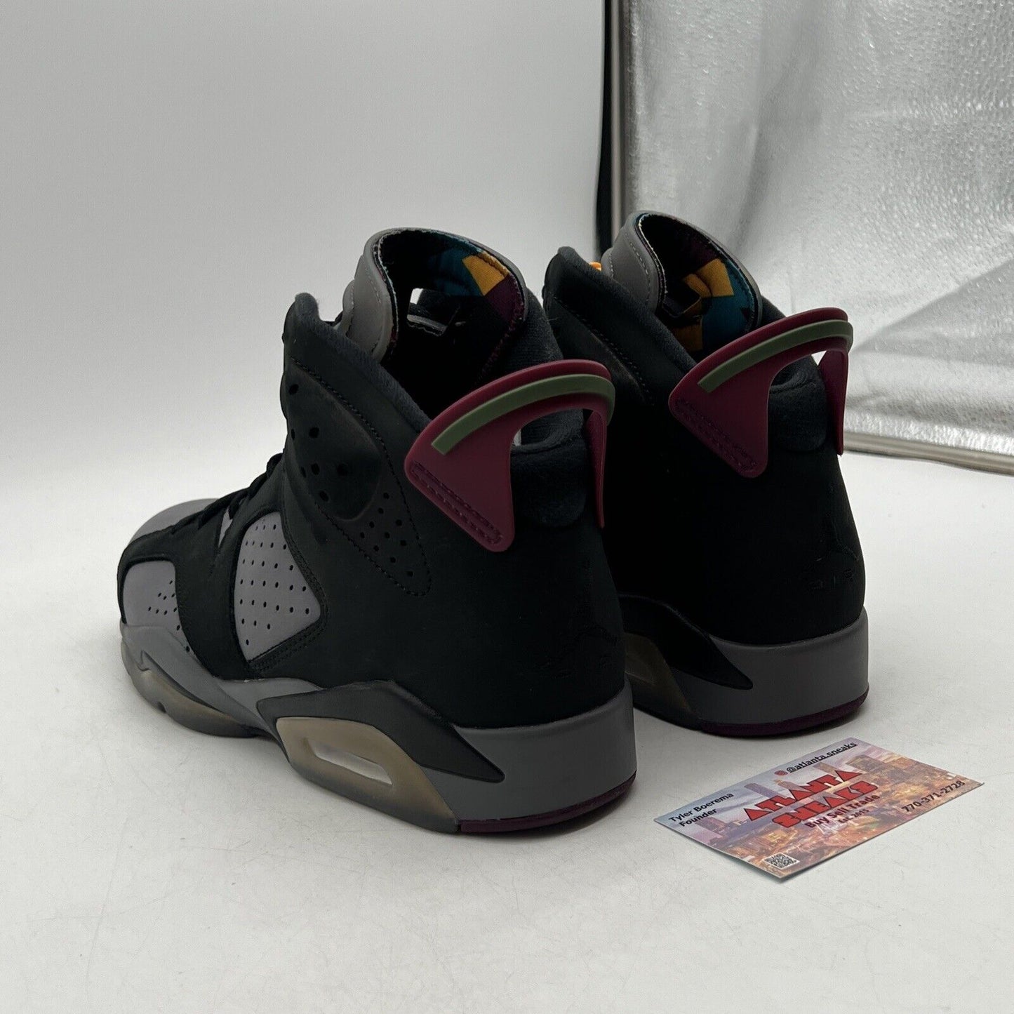 Size 8.5 - Jordan 6 Bordeaux Black Grey Yellow Suede Maroon (CT8529-063)