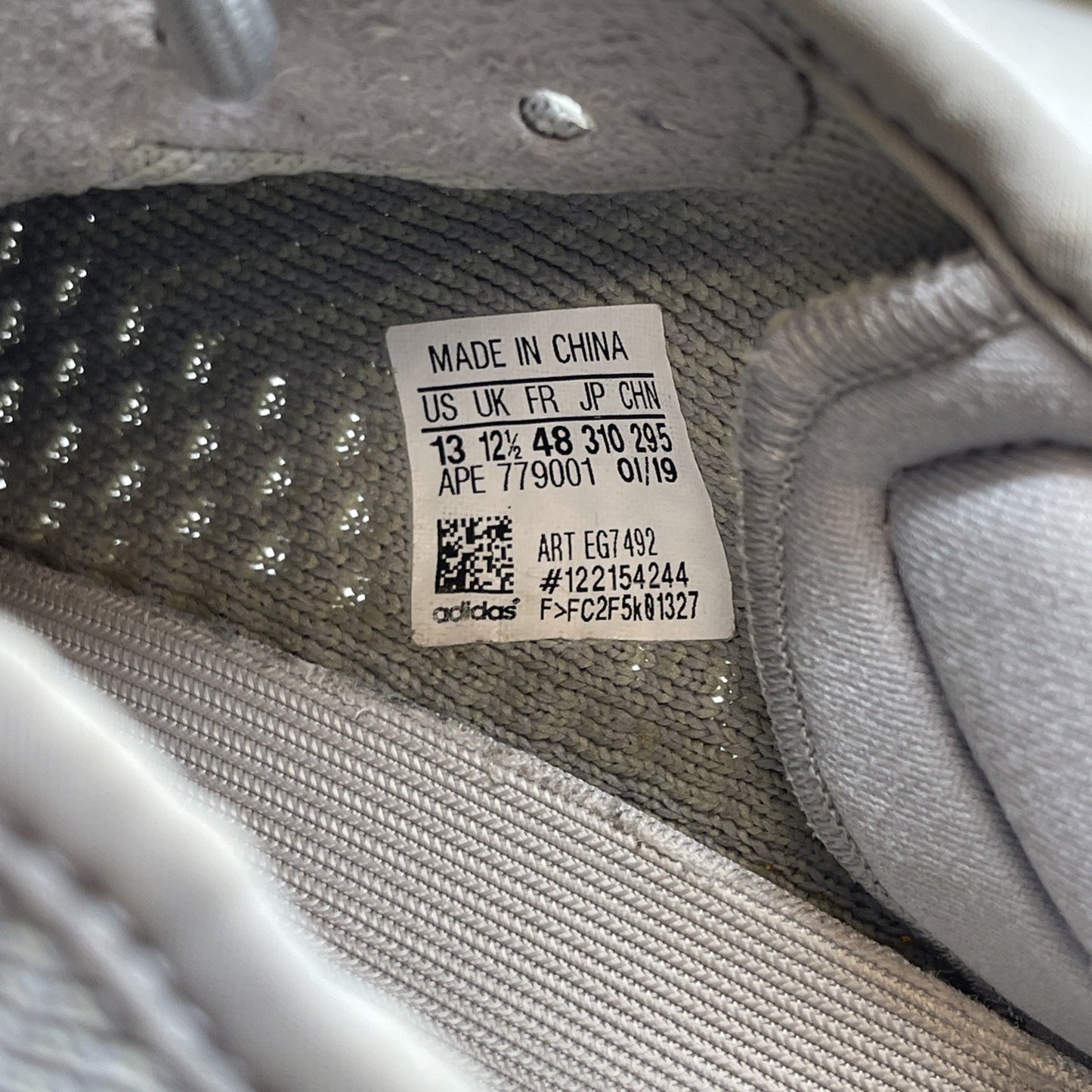 Size 13 - adidas Yeezy Boost 350 V2 True Form Grey Orange Suede (EG7492)