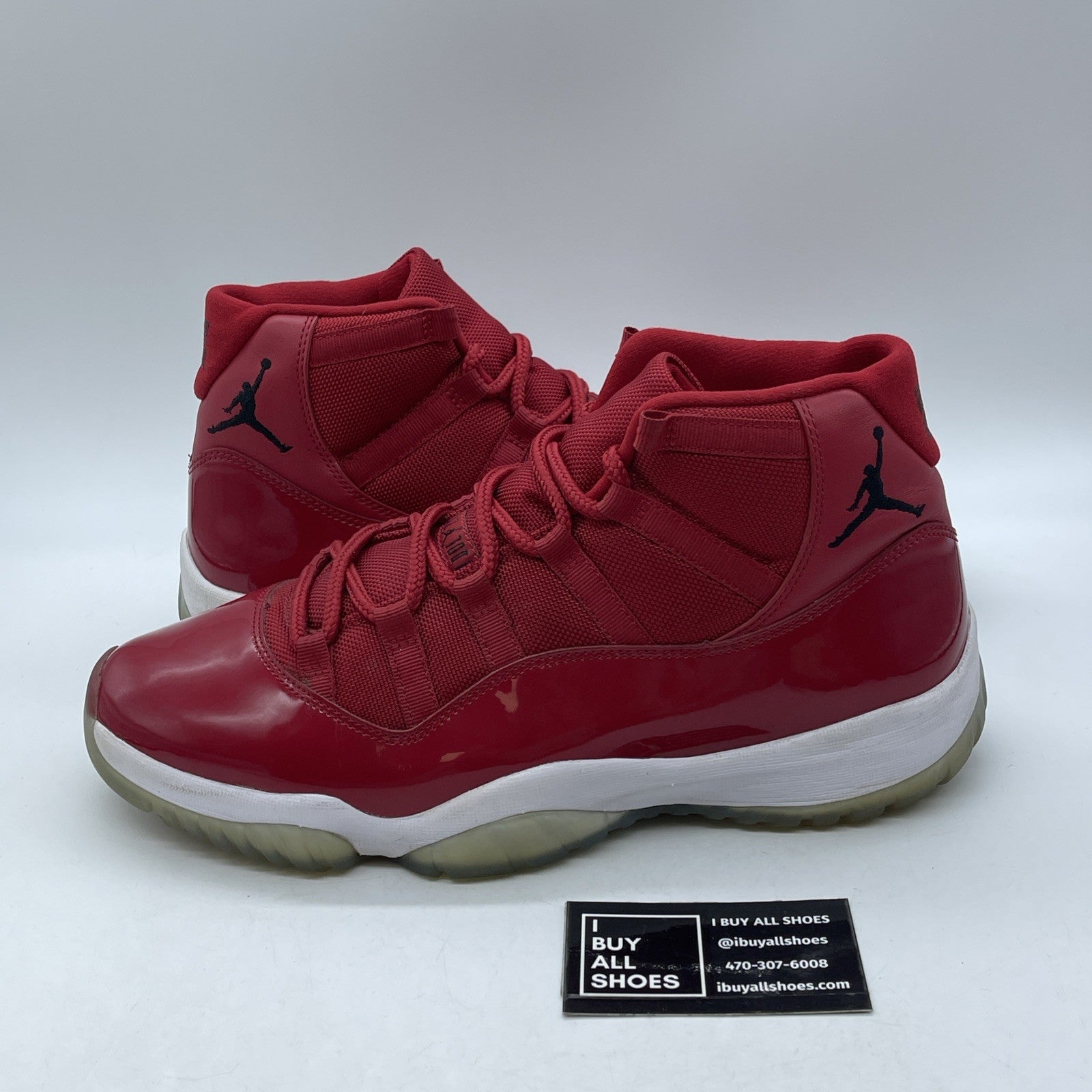 Size 12 - Jordan 11 Retro High Win Like '96 Red Suede Leather (378037-623)