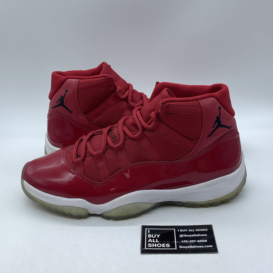 Size 12 - Jordan 11 Retro High Win Like '96 Red Suede Leather (378037-623)