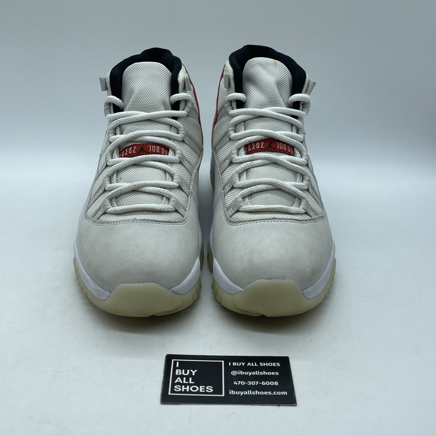 Size 11 - Air Jordan 11 Retro Platinum Tint Red Suede (378037-016)