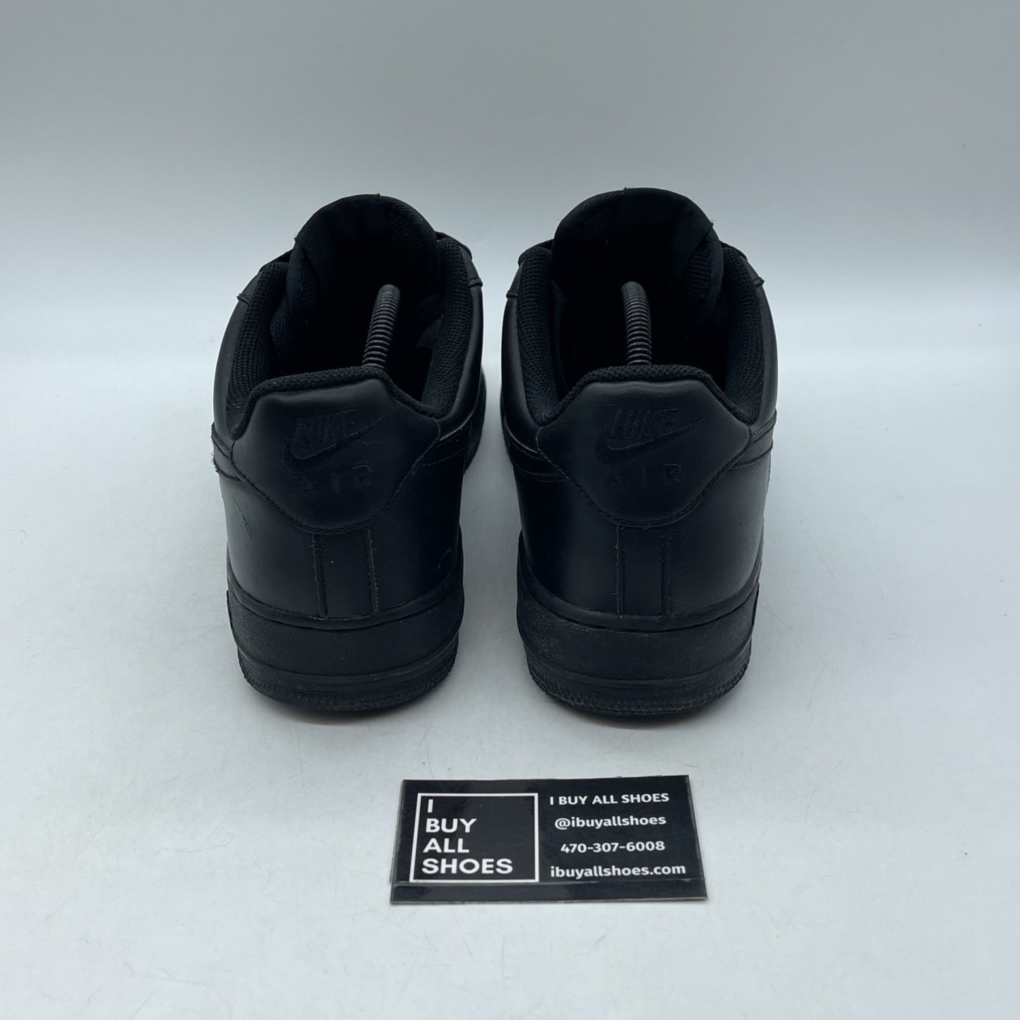 Size 9.5 - Nike Air Force 1 '07 Black (315122-001)