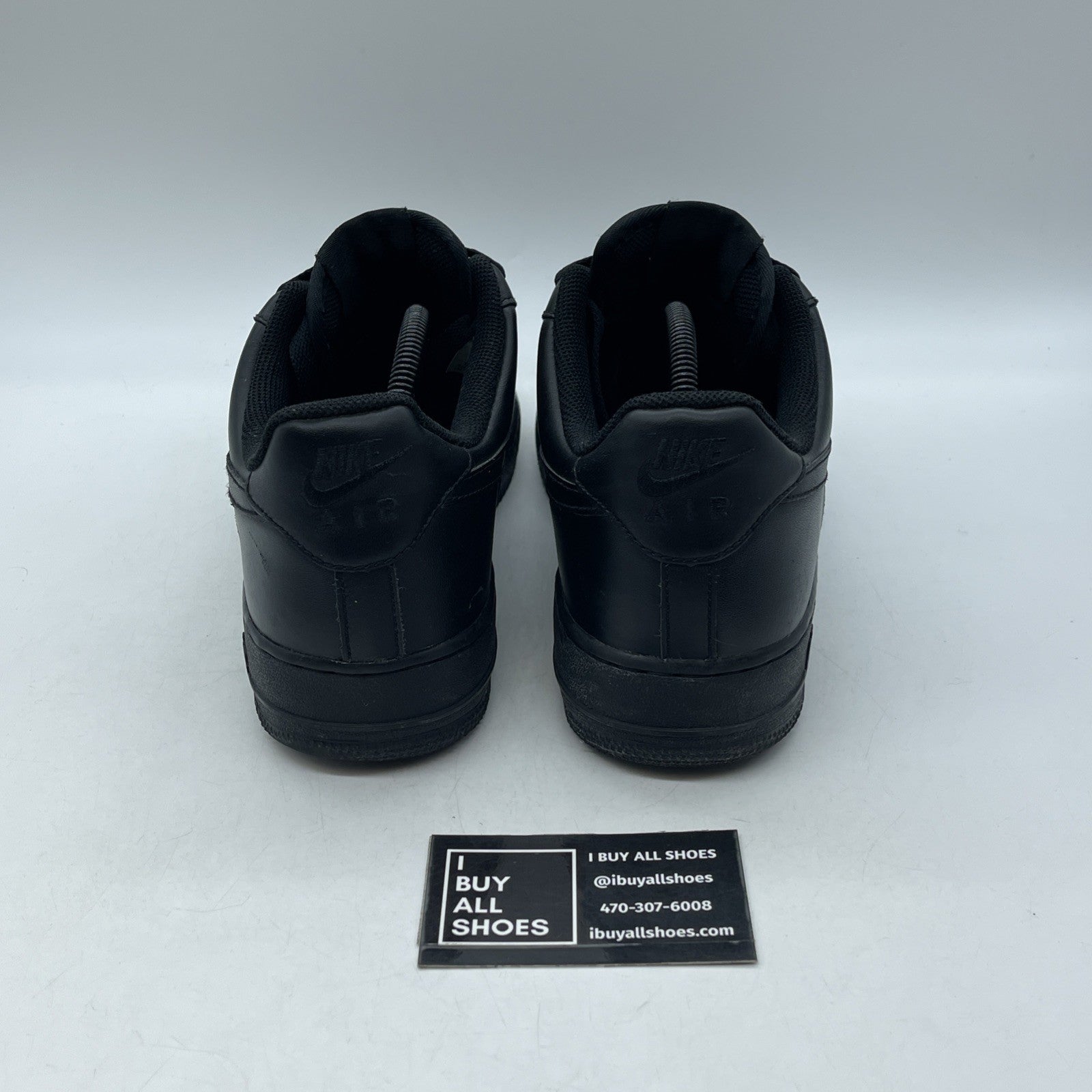 Size 9.5 - Nike Air Force 1 '07 Black (315122-001)