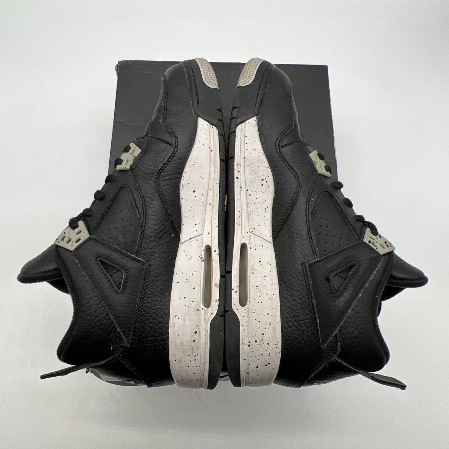 Size 7 - Air Jordan 4 Retro LS oreo 2015 (408452-003)