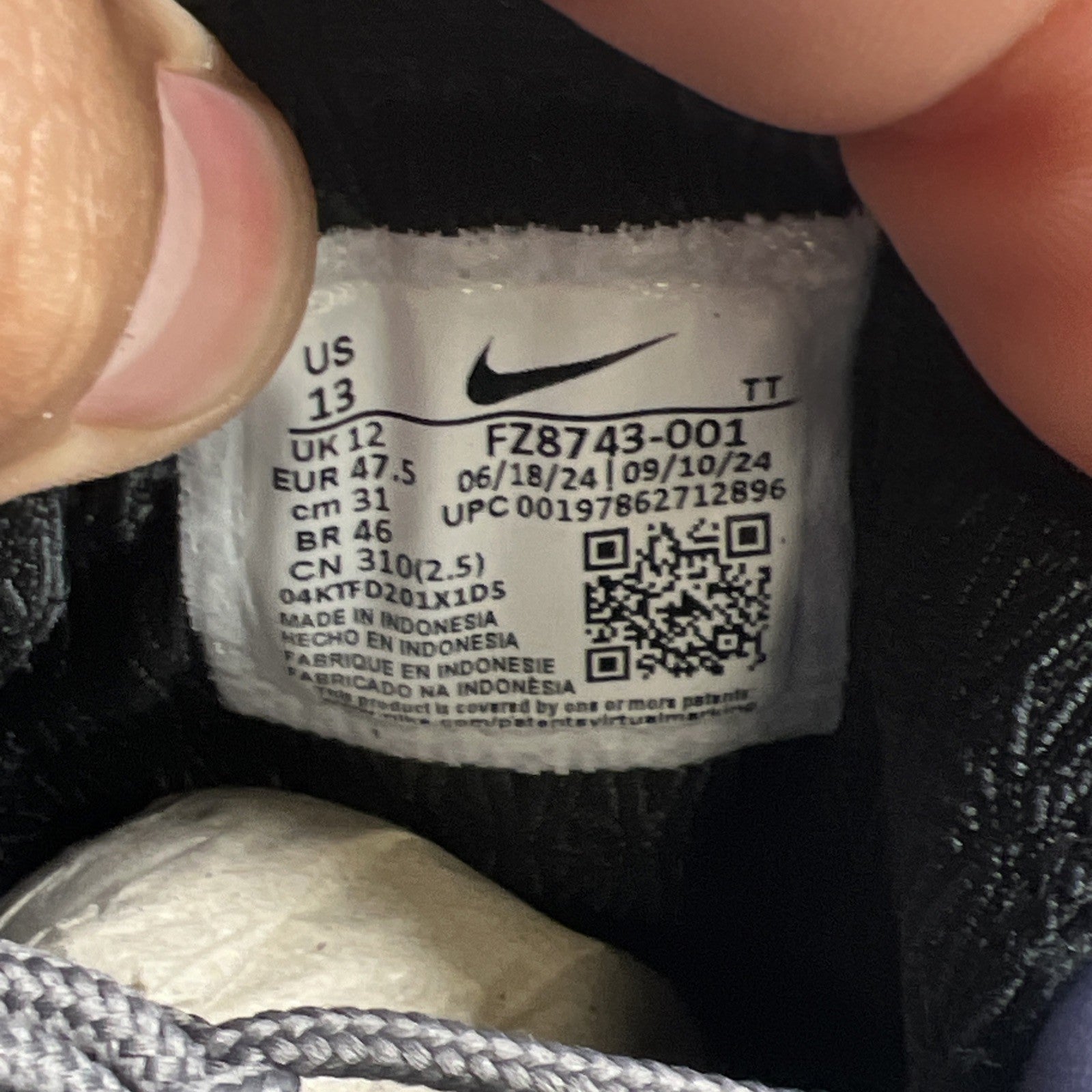 Size 13 - Nike A Ma Maniére x Air Max 95 SP Black Violet Ore (FZ8743-001)