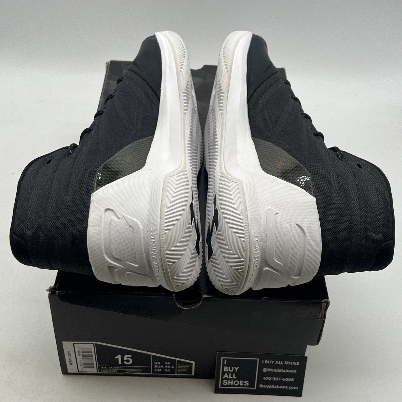 Size 15 - Under Armour Curry 3 Cyber Monday (1269279-006)