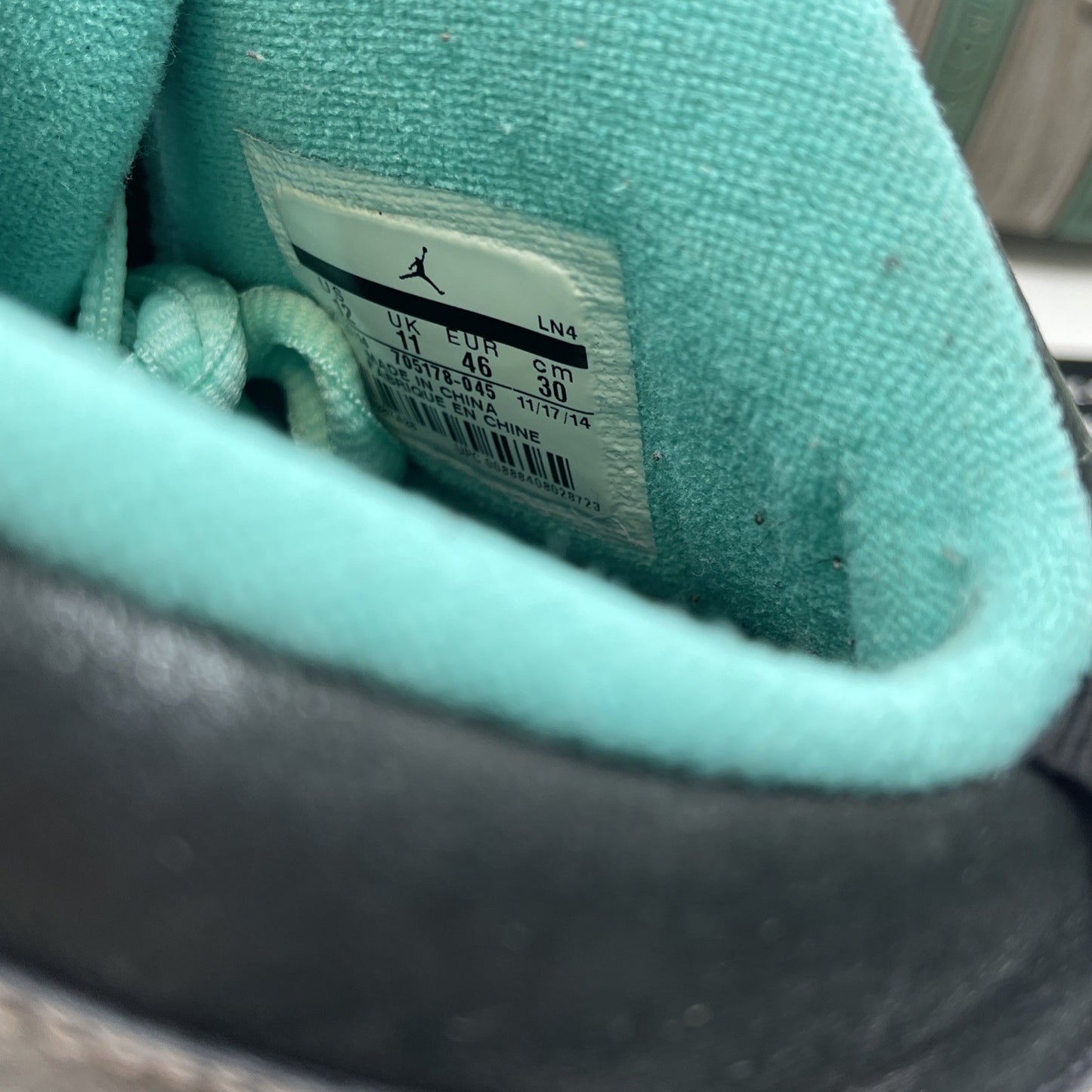 Size 12 - Air Jordan 10 Retro Lady Liberty Grey Black Leather (705178-045)
