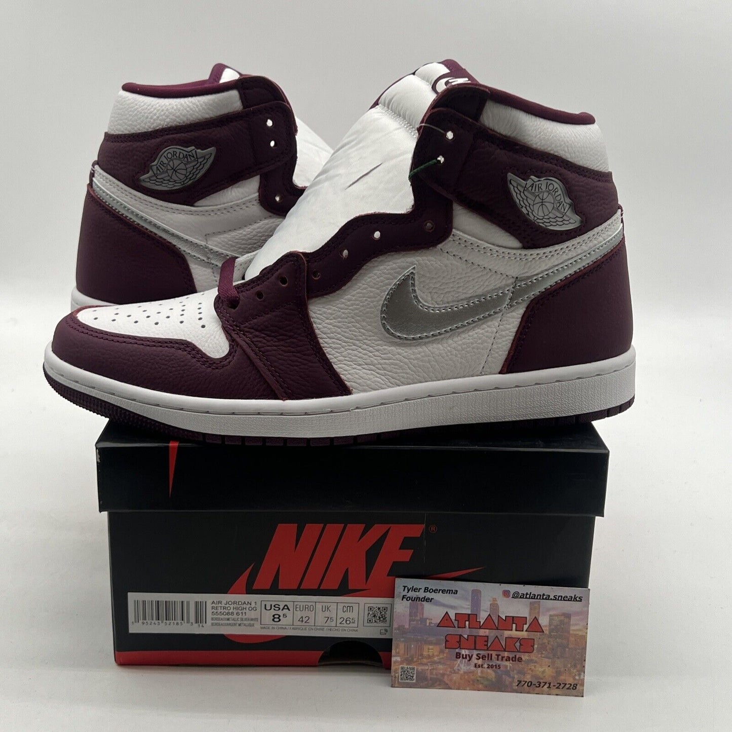 Size 8.5 - Air Jordan 1 Retro High OG Bordeaux (555088-611)