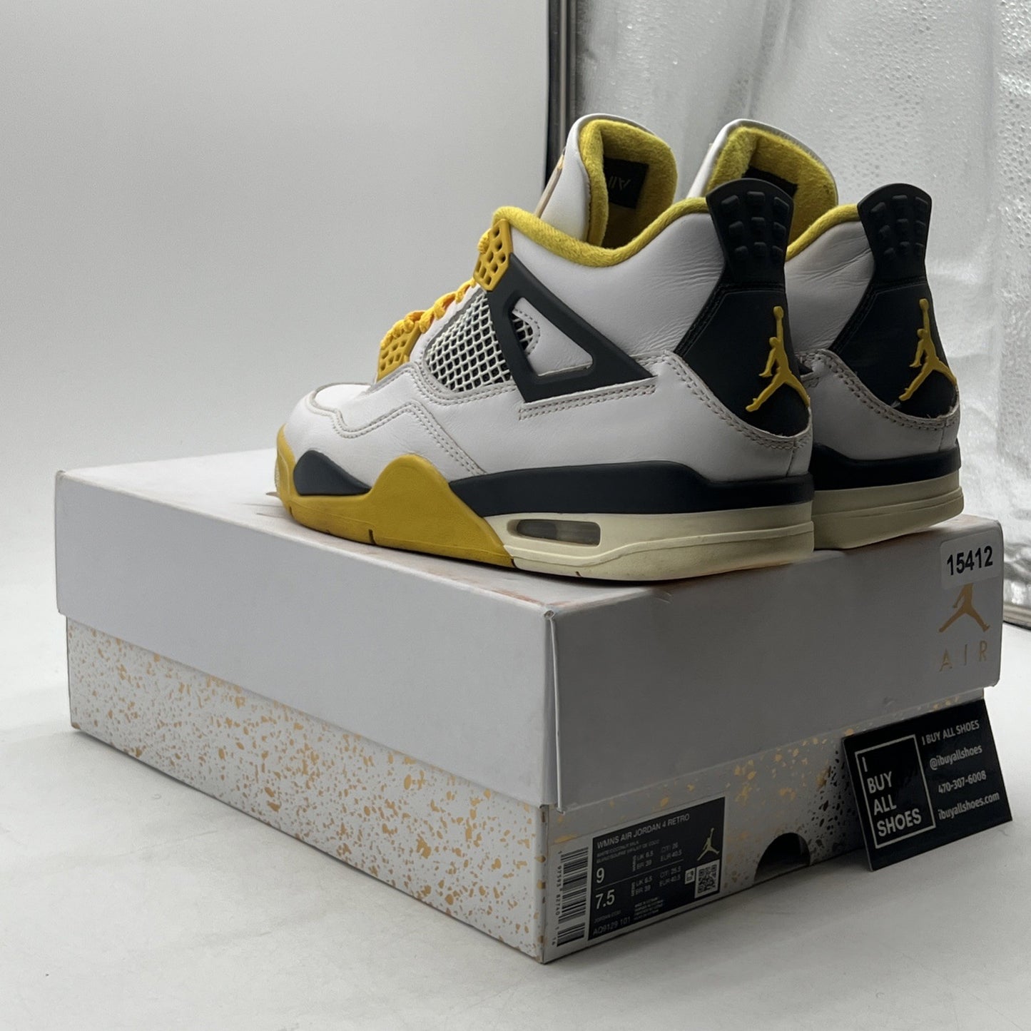 Size 9 - Air Jordan 4 Retro Vivid Sulfur W (AQ9129-101)