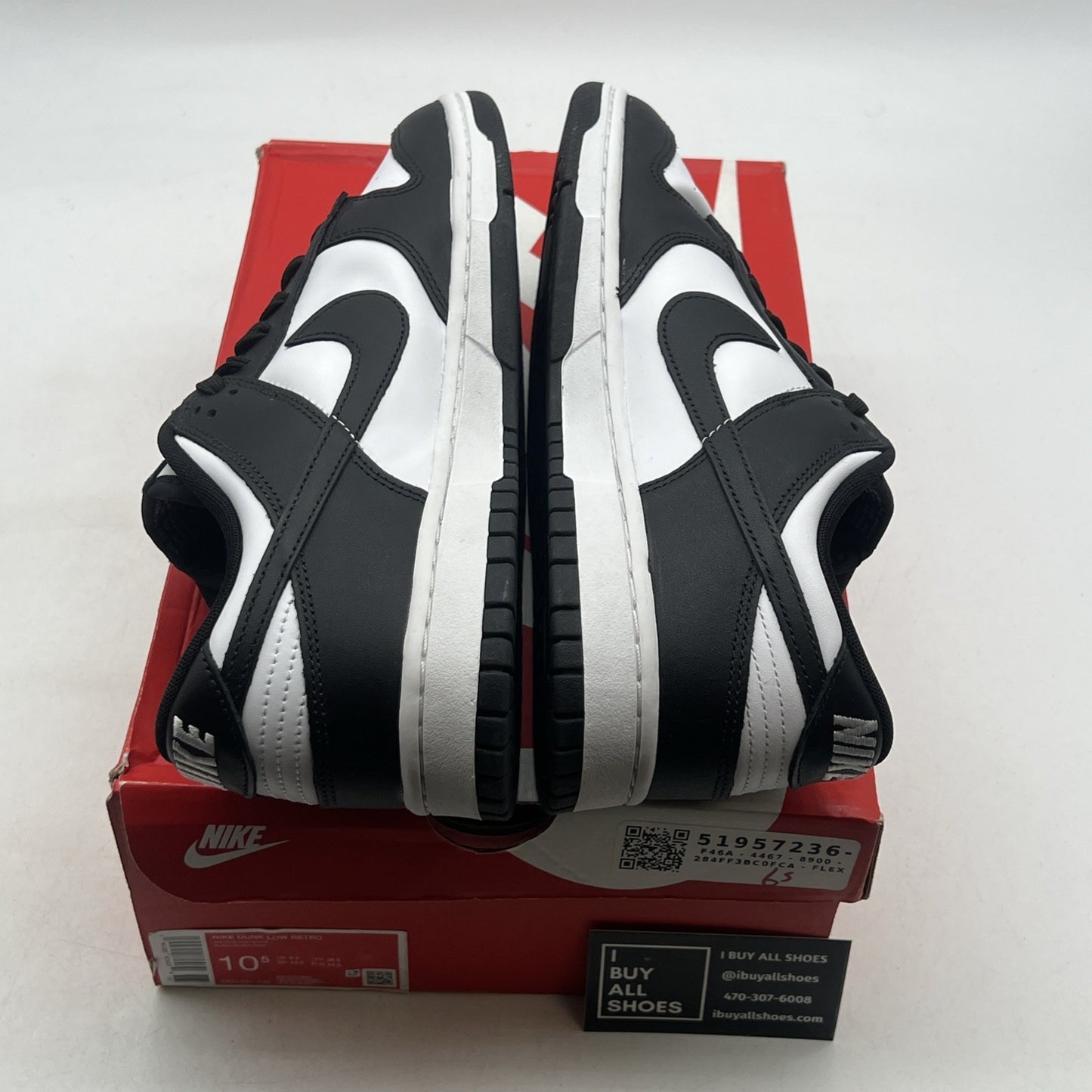 Size 10.5 - Nike Dunk Low Black White (DD1391-100)